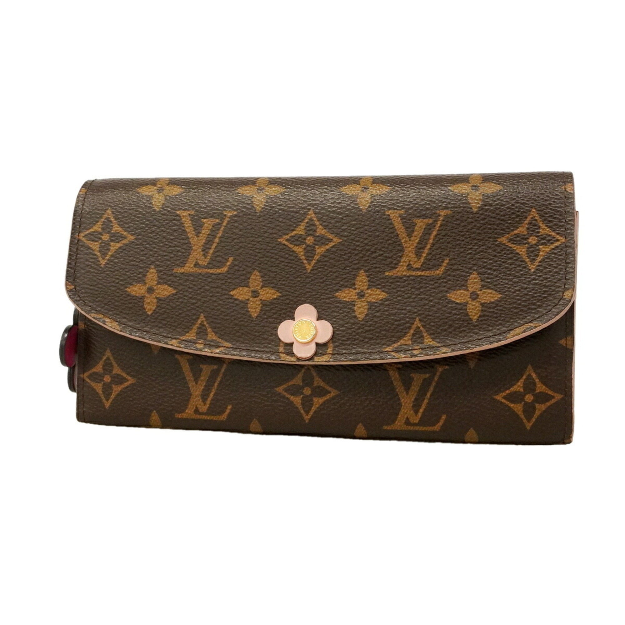 Louis Vuitton Brown Rose Ballerine Long Wallet (Bi-Fold) (Pre-Owned)