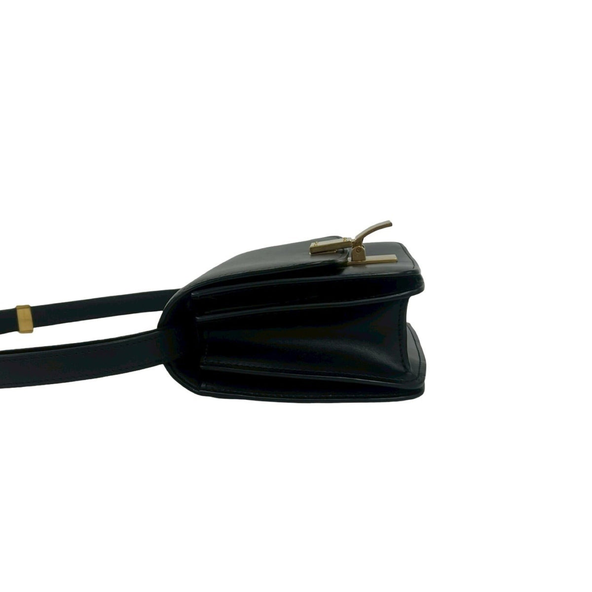 Celine Black Leather Pochette Shoulder Bag (Pre-Owned)