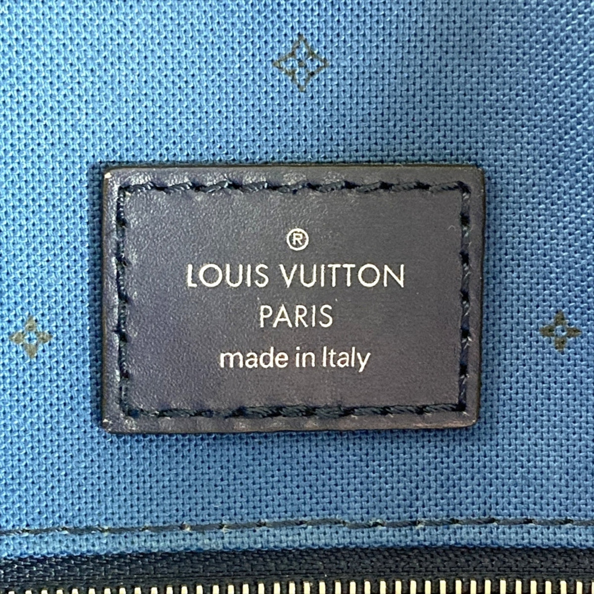 Louis Vuitton Blue Monogram Tote Bag (Pre-Owned)