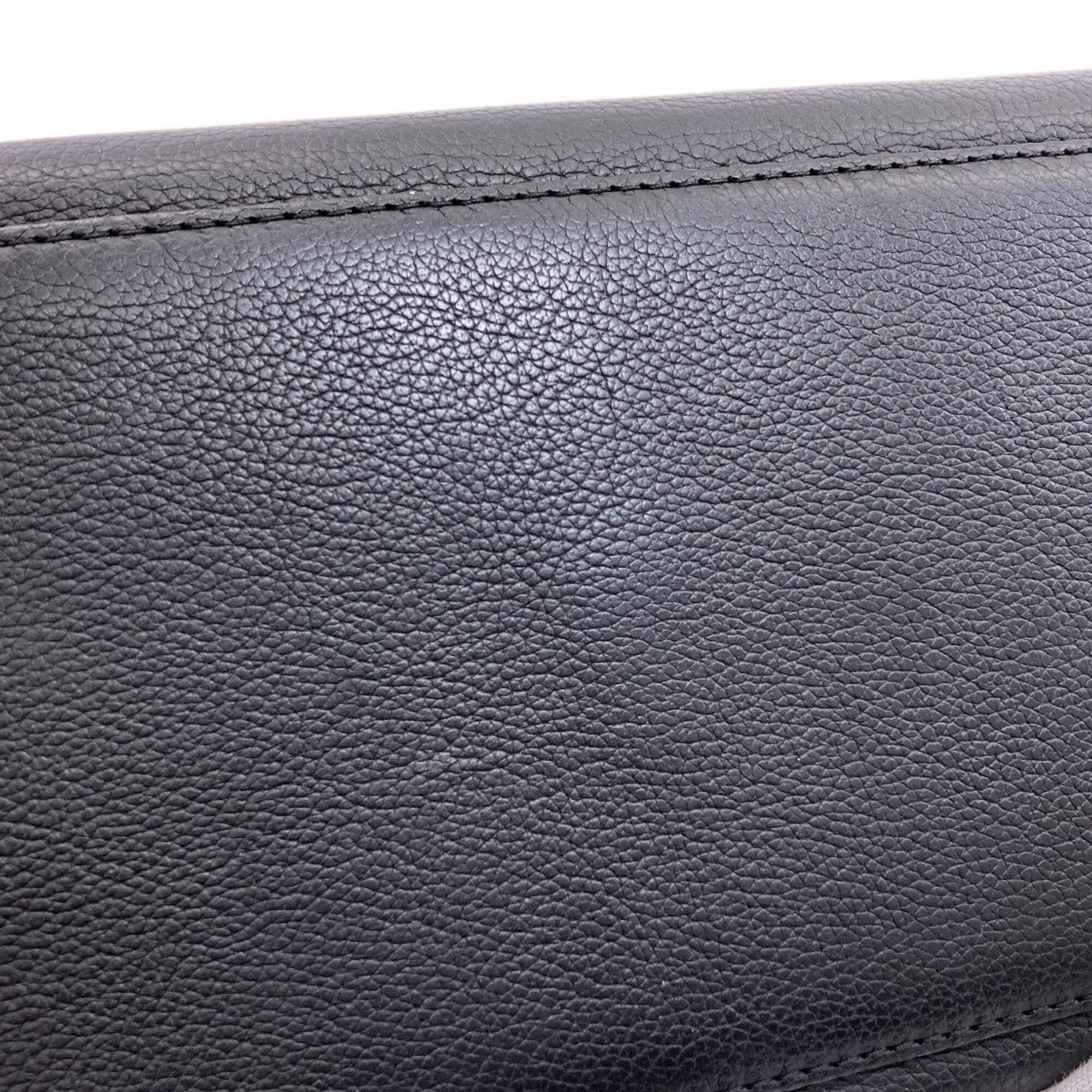 Louis Vuitton Black Leather Handbag (Pre-Owned)