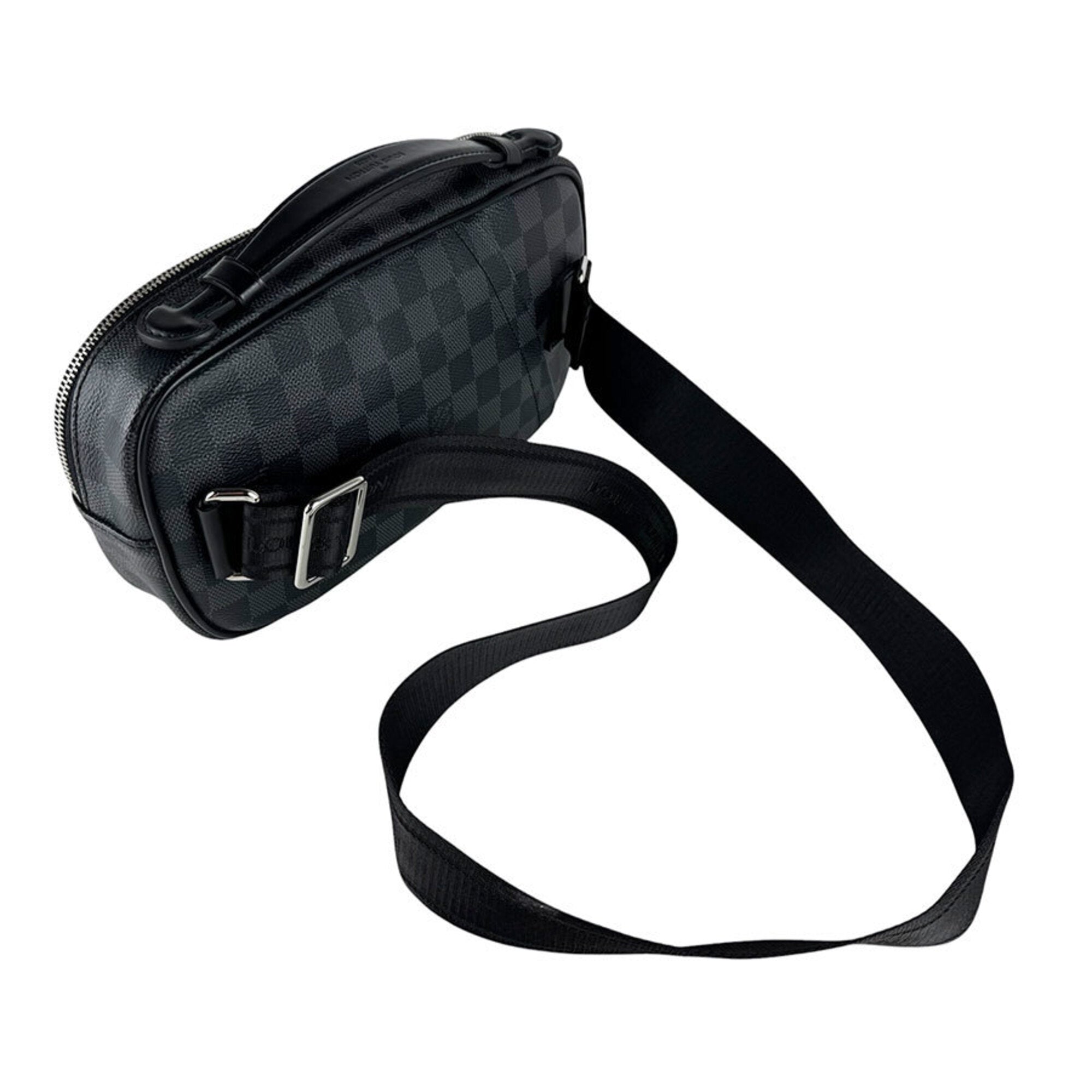 Louis Vuitton Black Damier Graphite Damier Graphite Sling Bag (Pre-Owned)