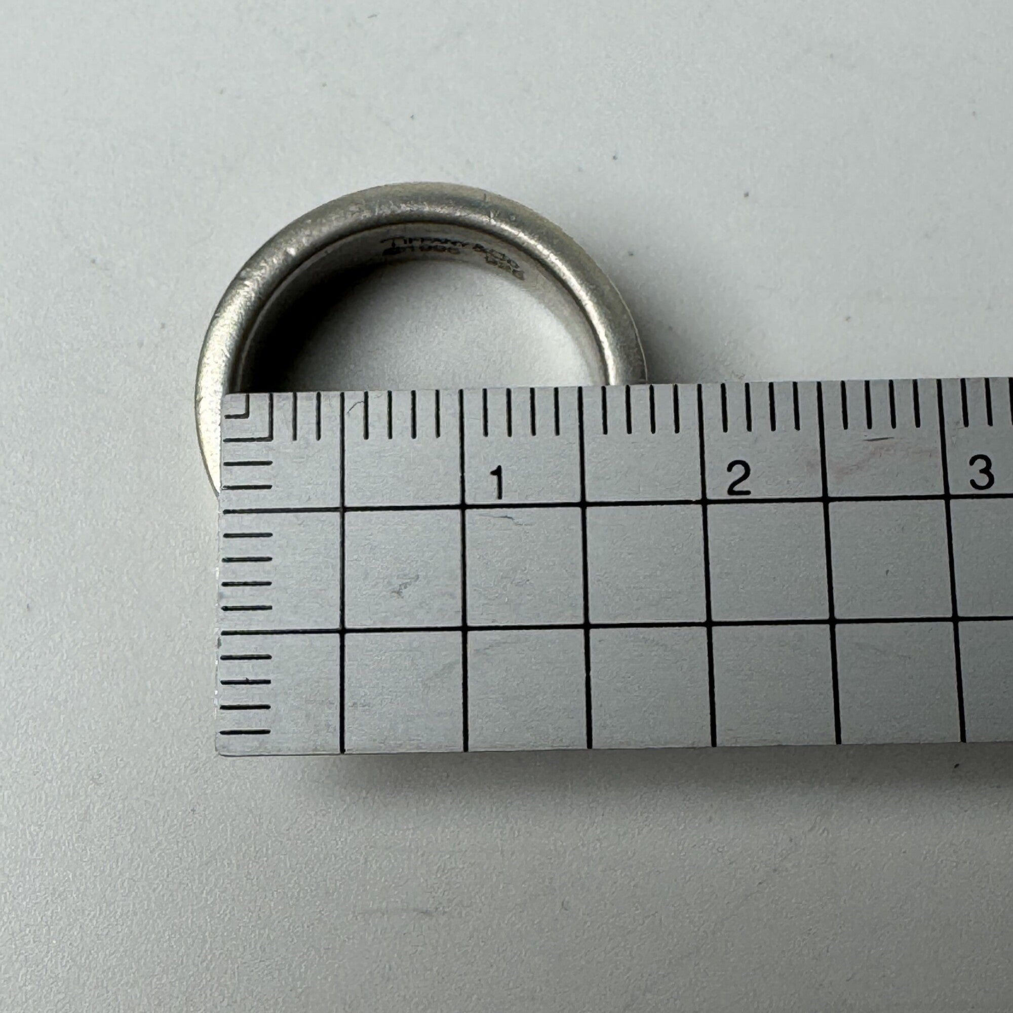 Tiffany Silver Silver 925 Band Ring (Pre-Owned)