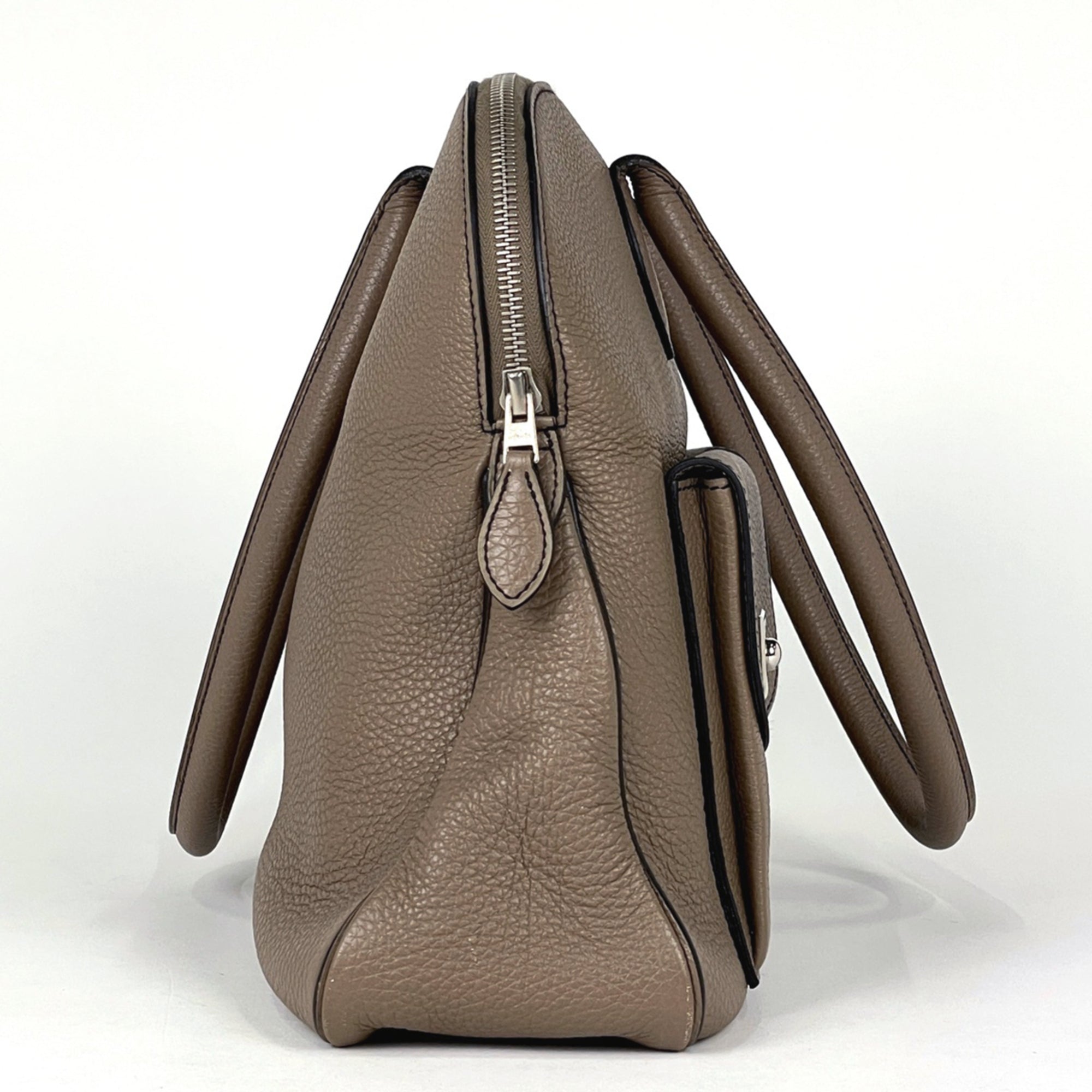 Hermes Brown Togo Leather Handbag (Pre-Owned)