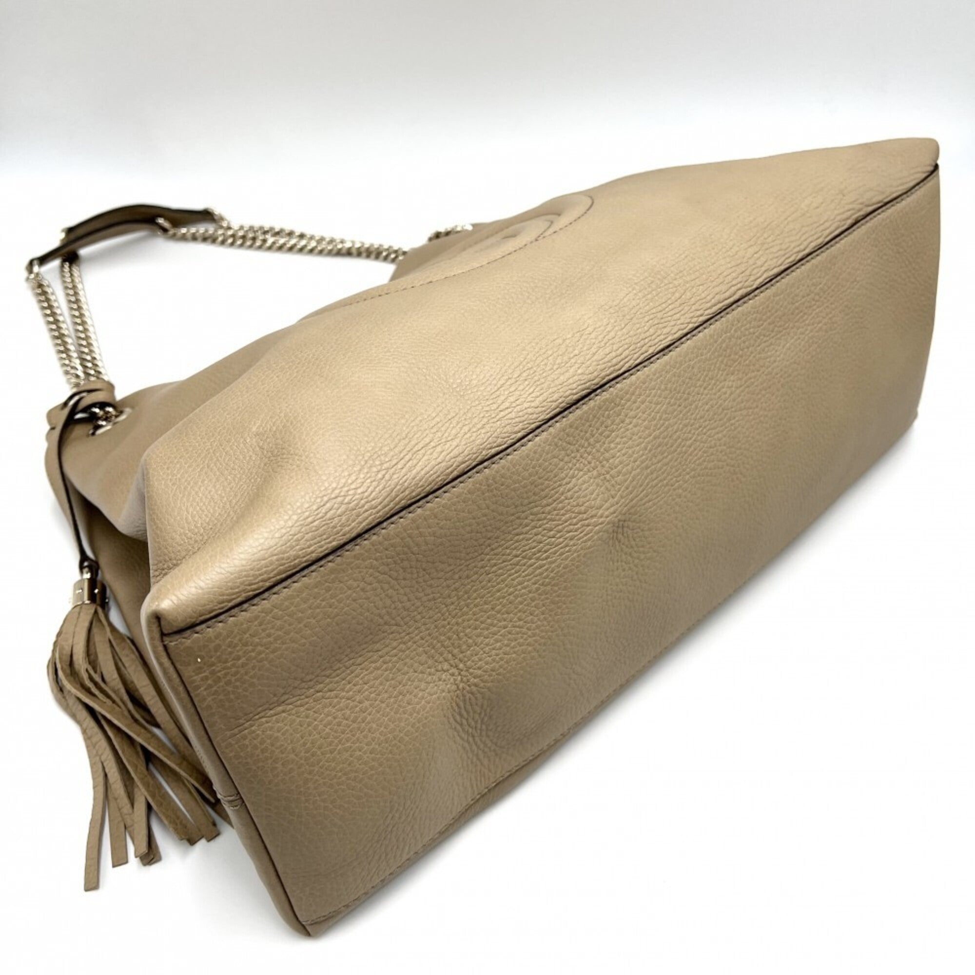 Gucci Beige Leather Handbag (Pre-Owned)