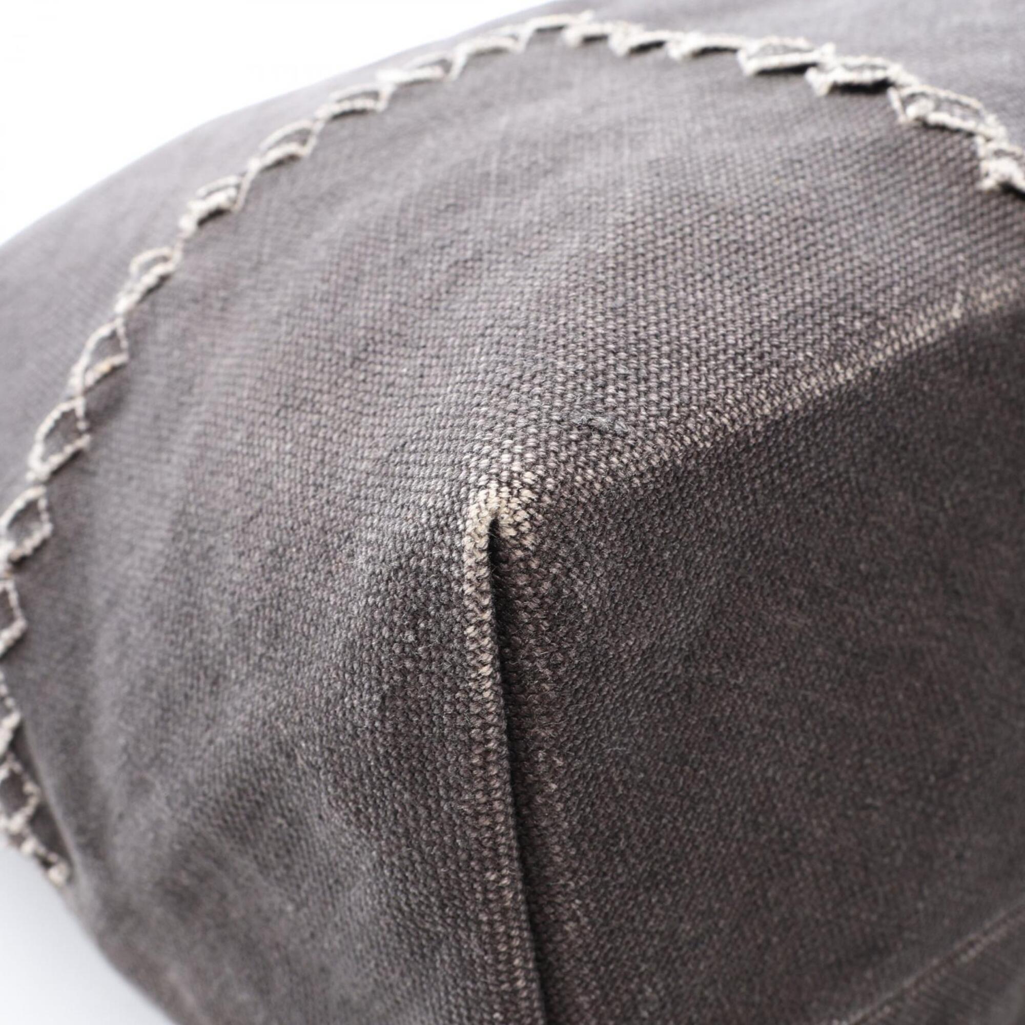 Bottega Veneta Gray Canvas Handbag Tote Bag (Pre-Owned)