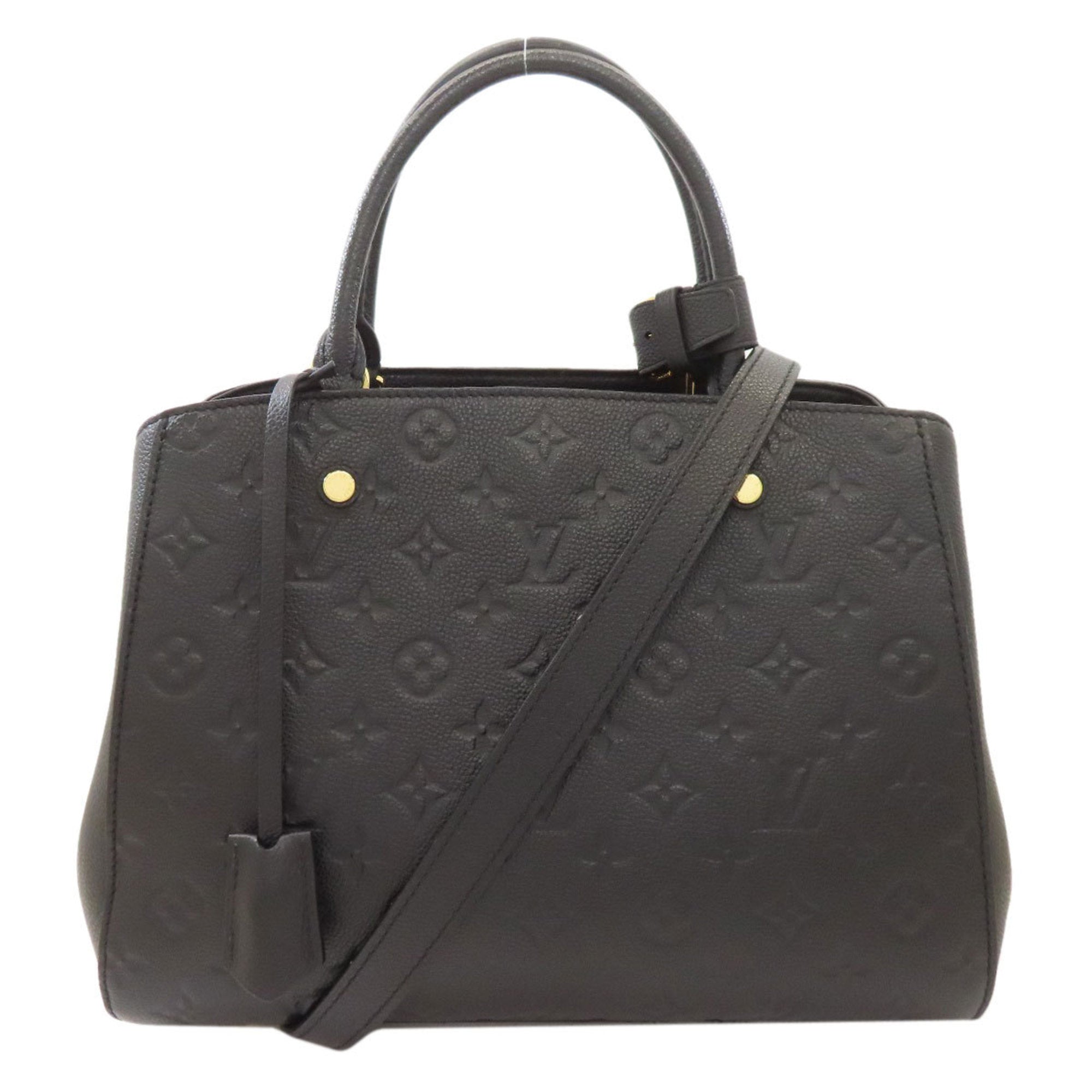 Louis Vuitton Noir Monogram Empreinte Handbag (Pre-Owned)