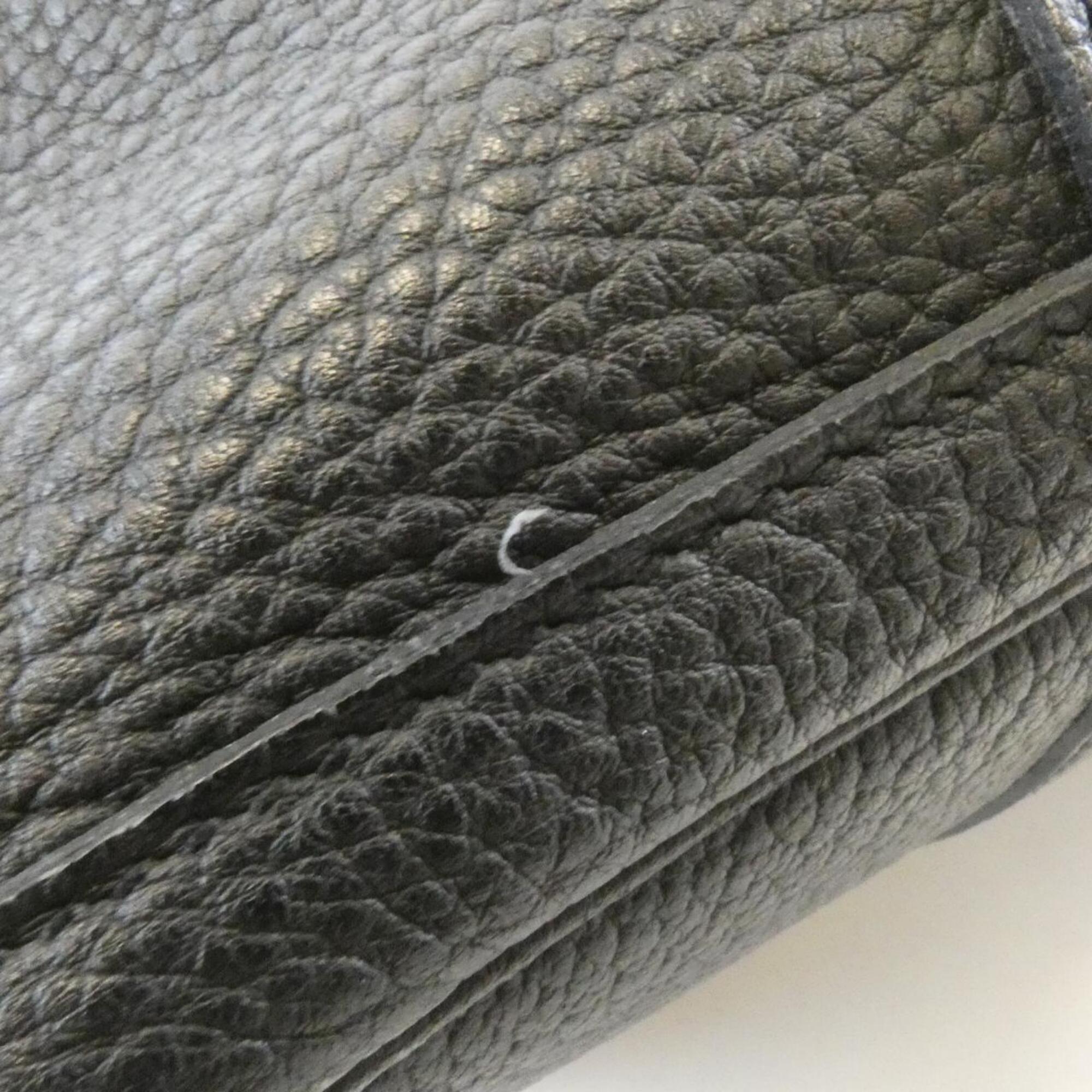 Hermes Garden Black Negonda Leather Handbag (Pre-Owned)