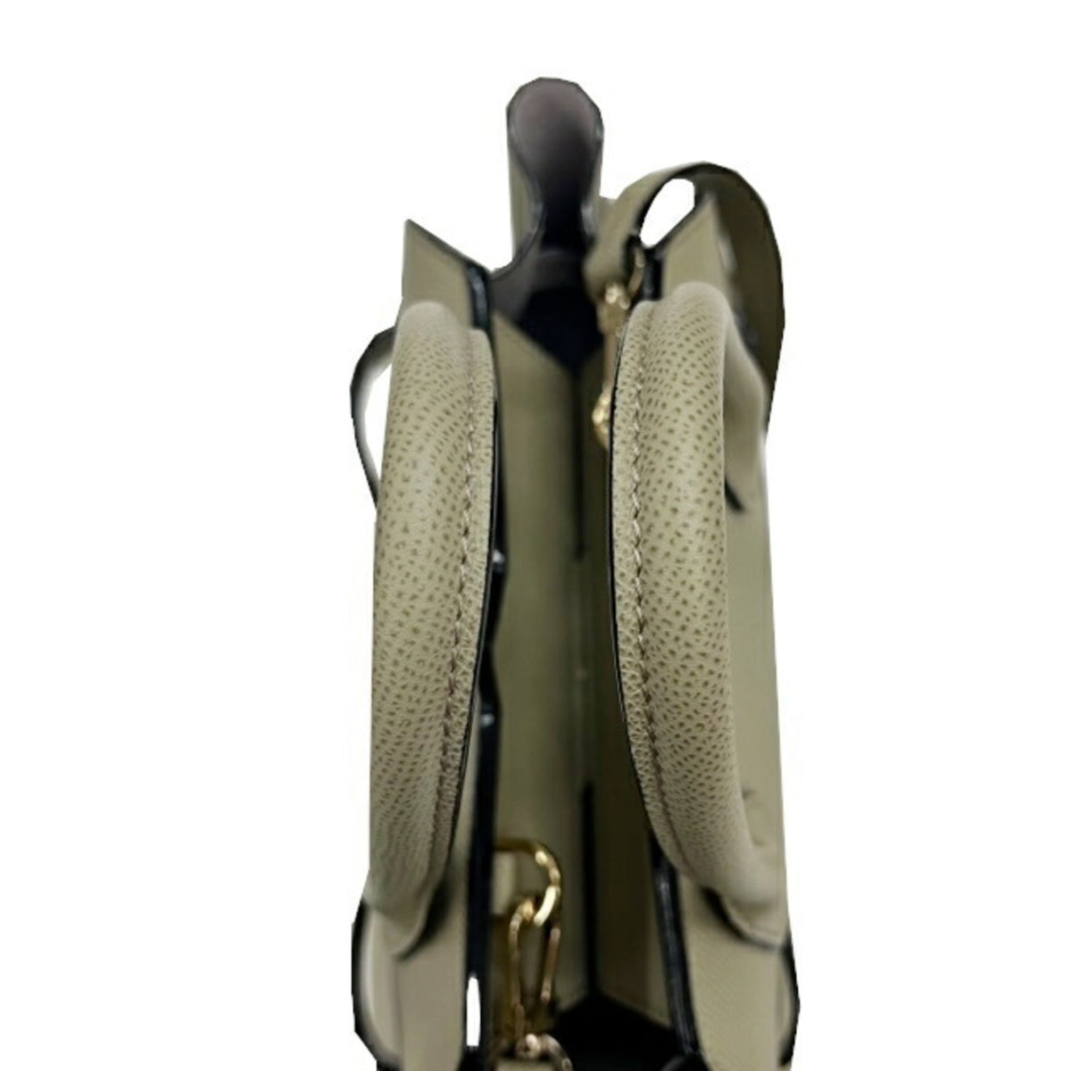 Valextra Green Leather Handbag Shoulder Bag (Pre-Owned)