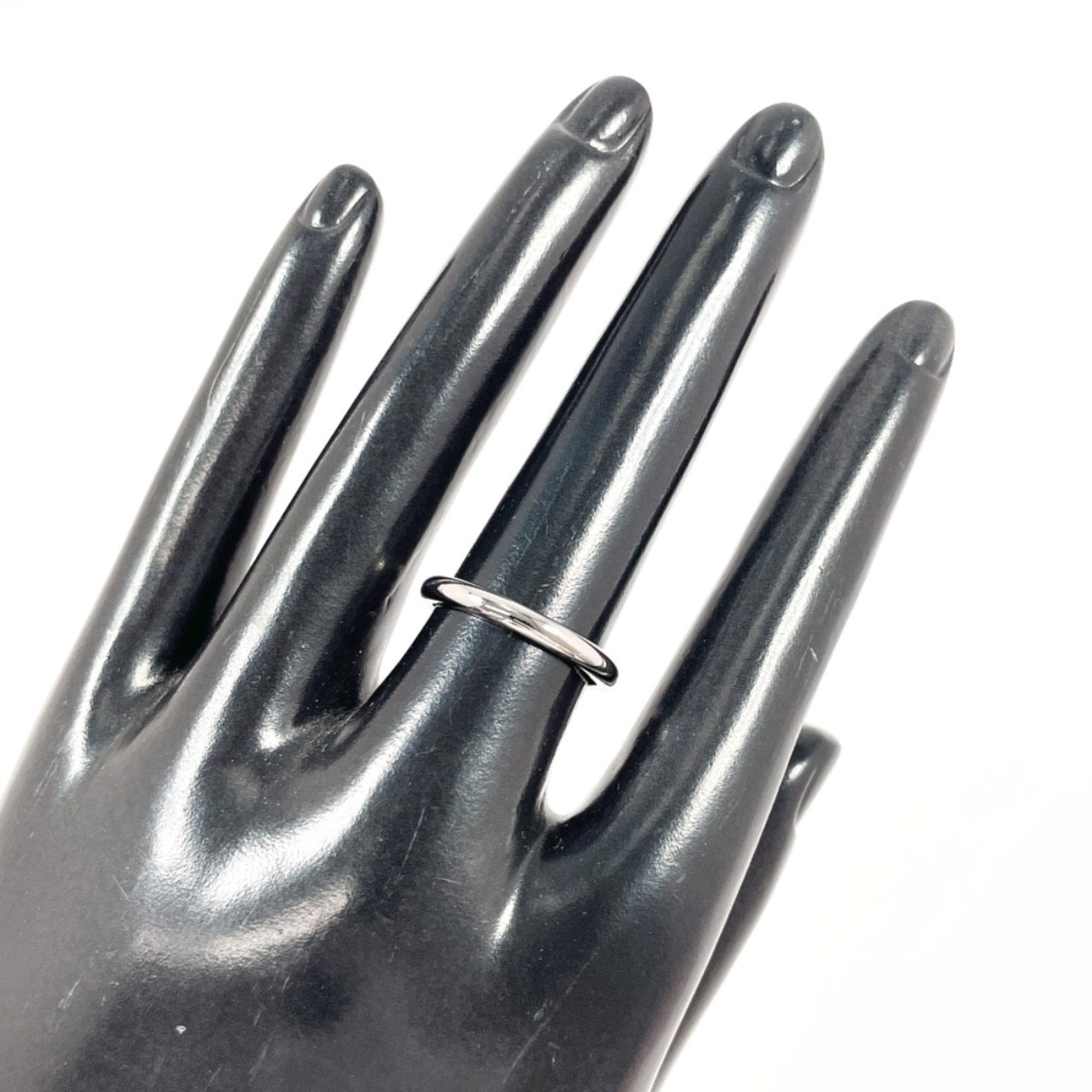 Bvlgari Silver Platinum 950 Wedding Ring (Pre-Owned)