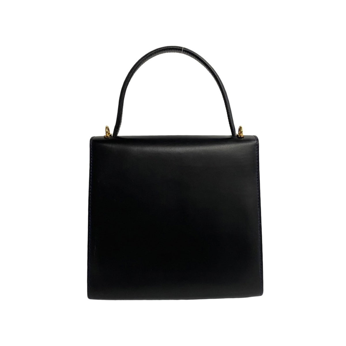 Celine Navy Leather Handbag Shoulder Bag Tote Bag (Pre-Owned)