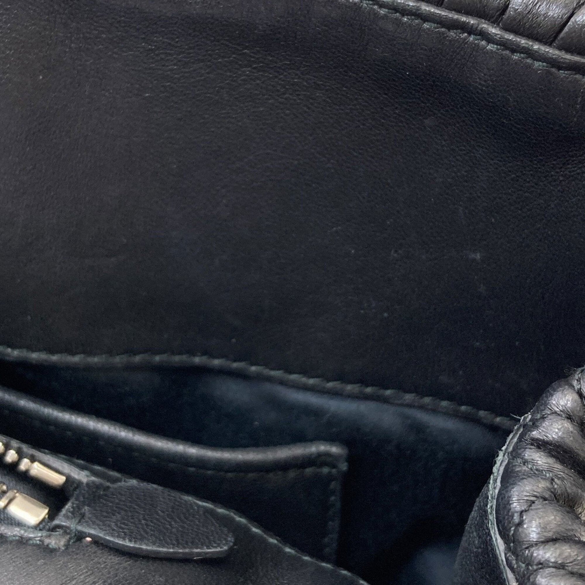 Miu Miu Black Leather Tote Bag (Pre-Owned)