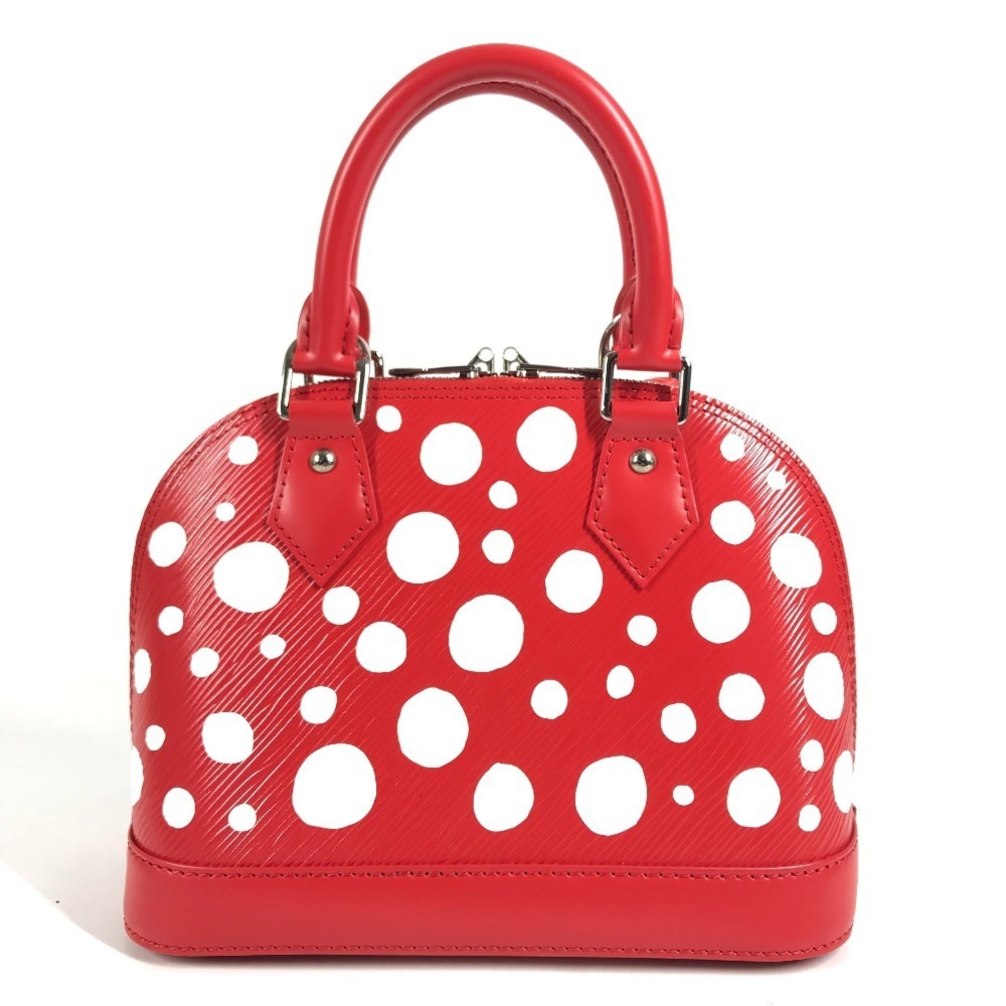 Louis Vuitton Yayoi Kusama Red Color White Epi Leather Handbag Shoulder Bag (Pre-Owned)