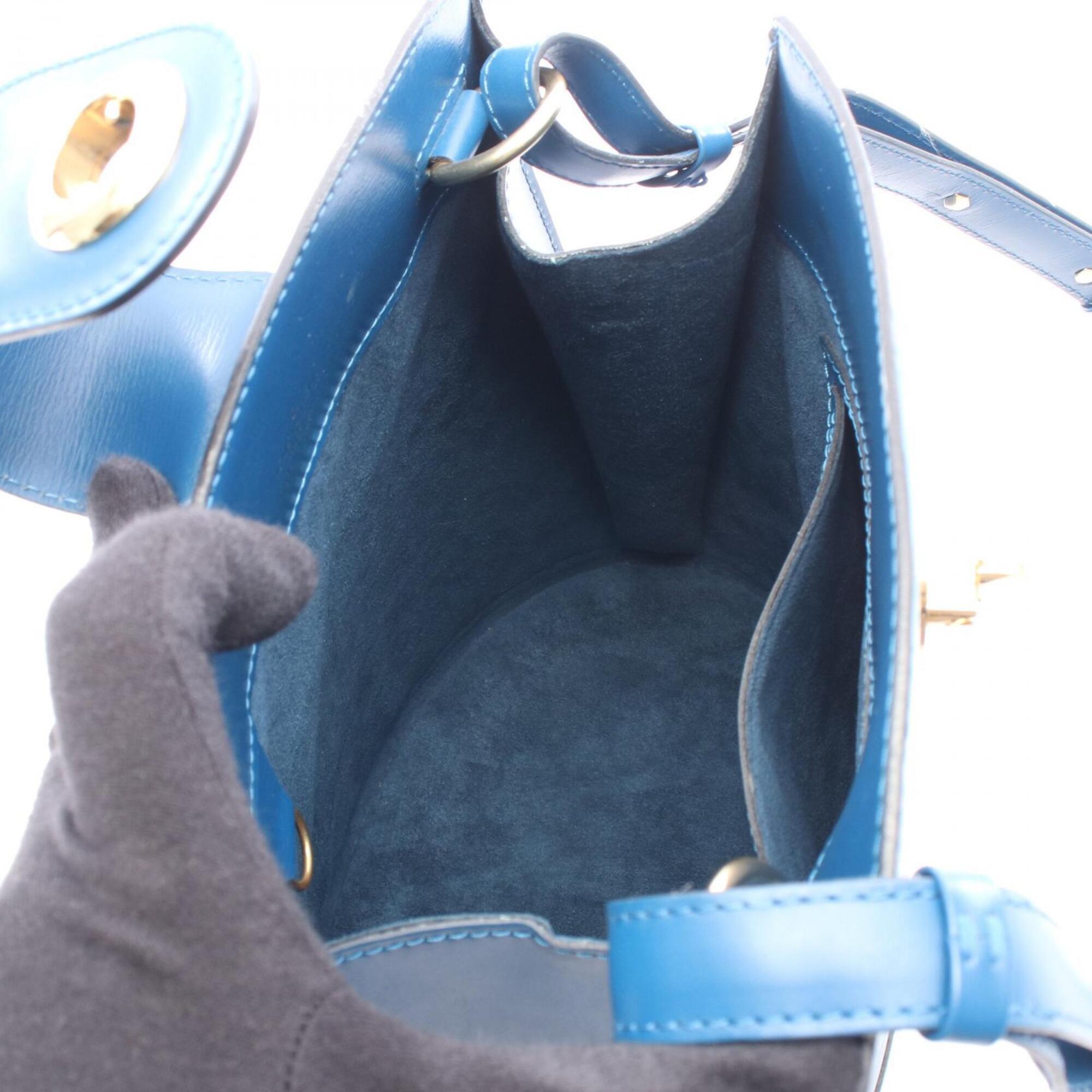 Louis Vuitton Blue Epi Leather Handbag Shoulder Bag (Pre-Owned)