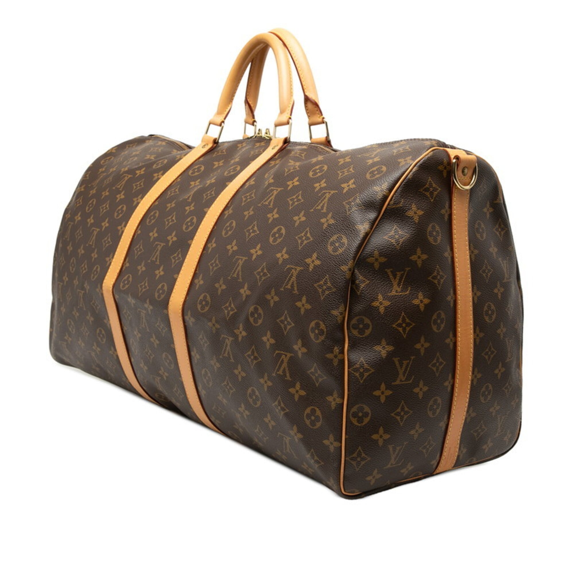 Louis Vuitton Monogram Brown Pvc Leather Boston Bag Shoulder Bag (Pre-Owned)
