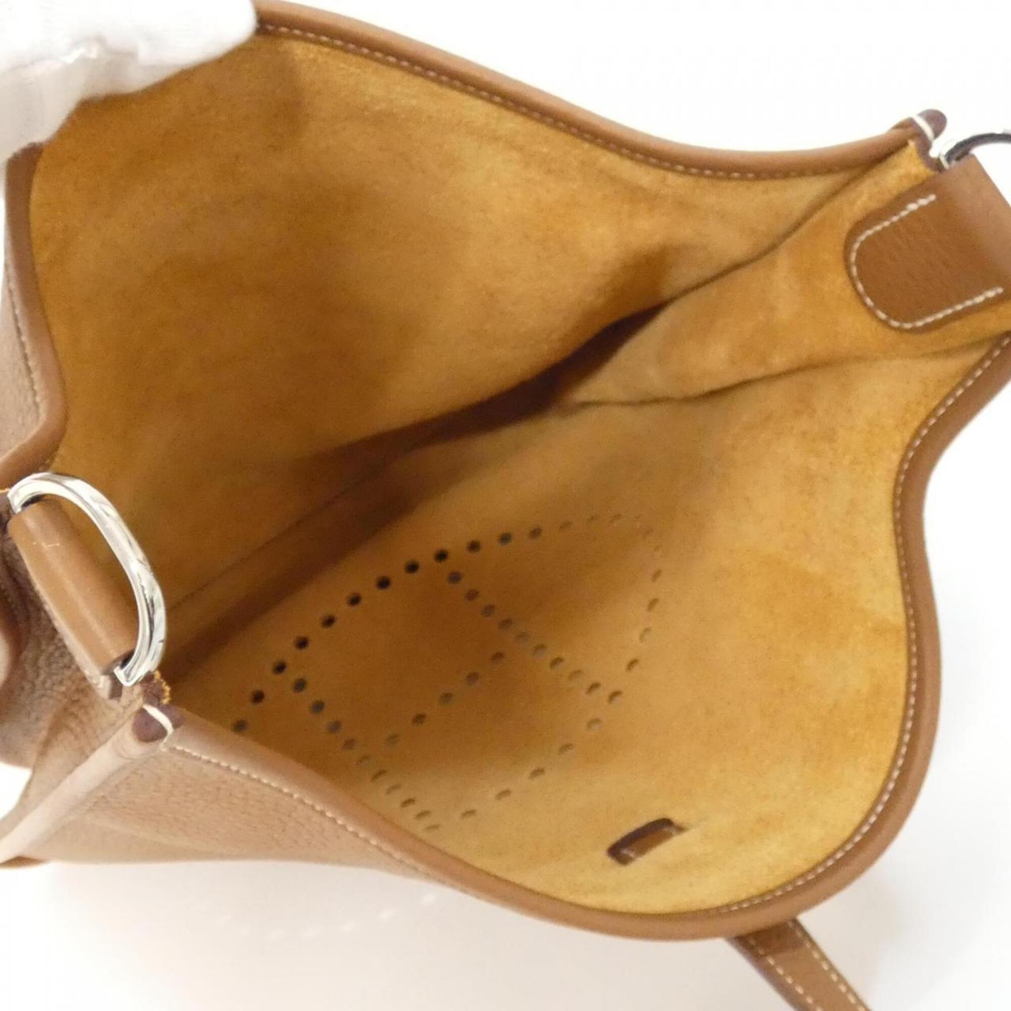 Hermes Brown Taurillon Clemence Leather Shoulder Bag (Pre-Owned)
