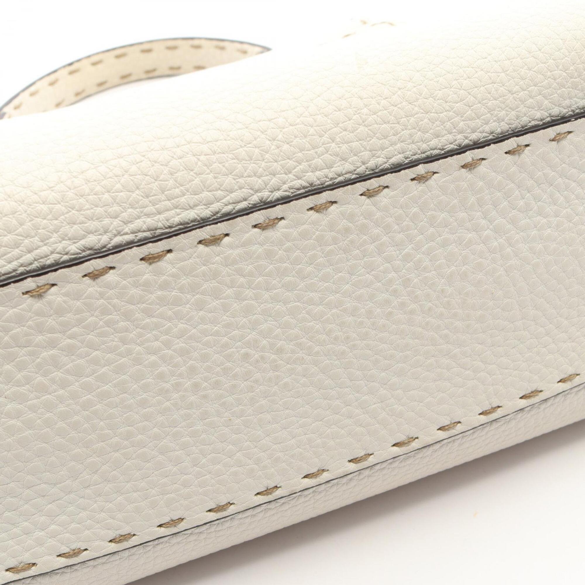 Fendi White Leather Handbag (Pre-Owned)