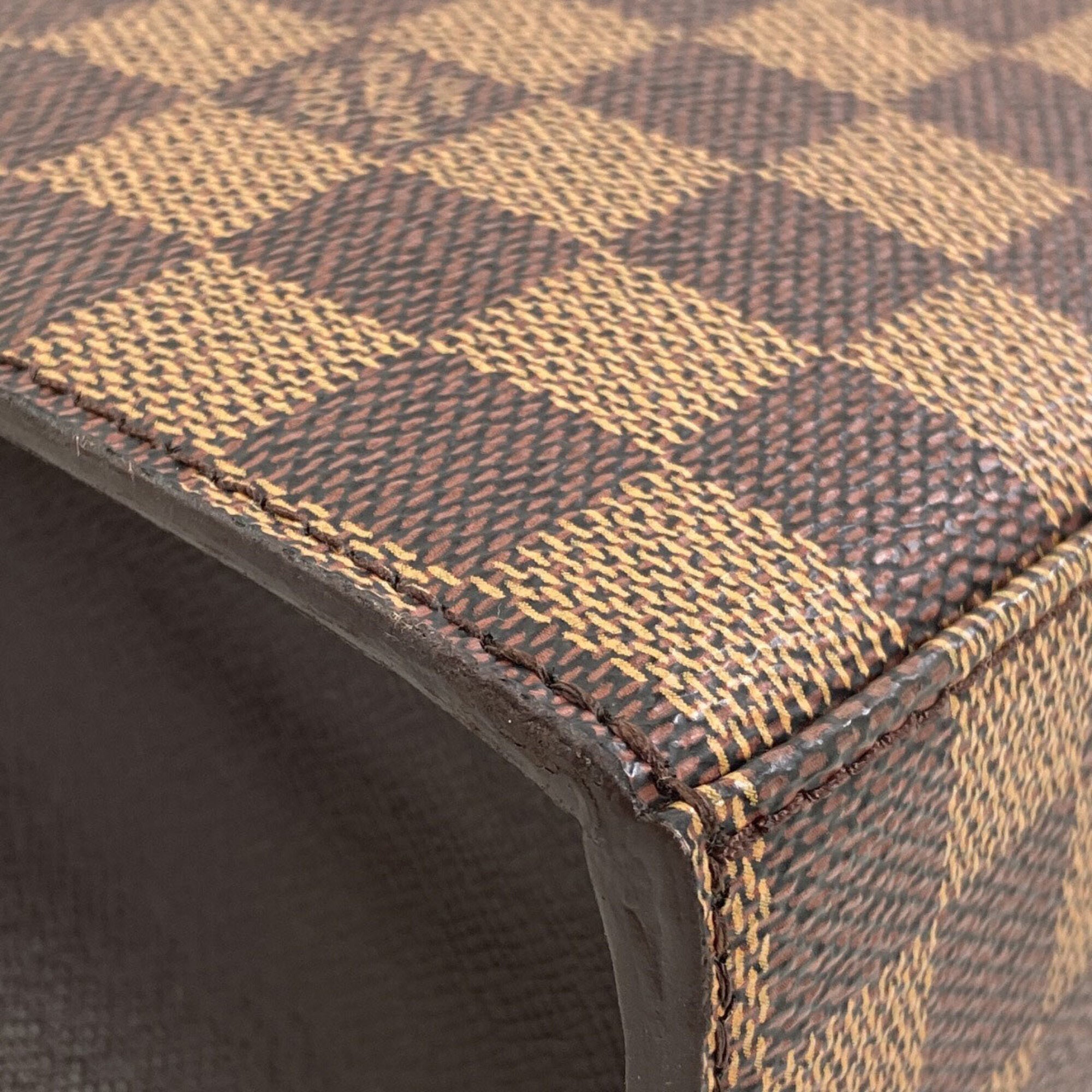 Louis Vuitton Damier Damier Canvas Ebene Damier Canvas Handbag (Pre-Owned)