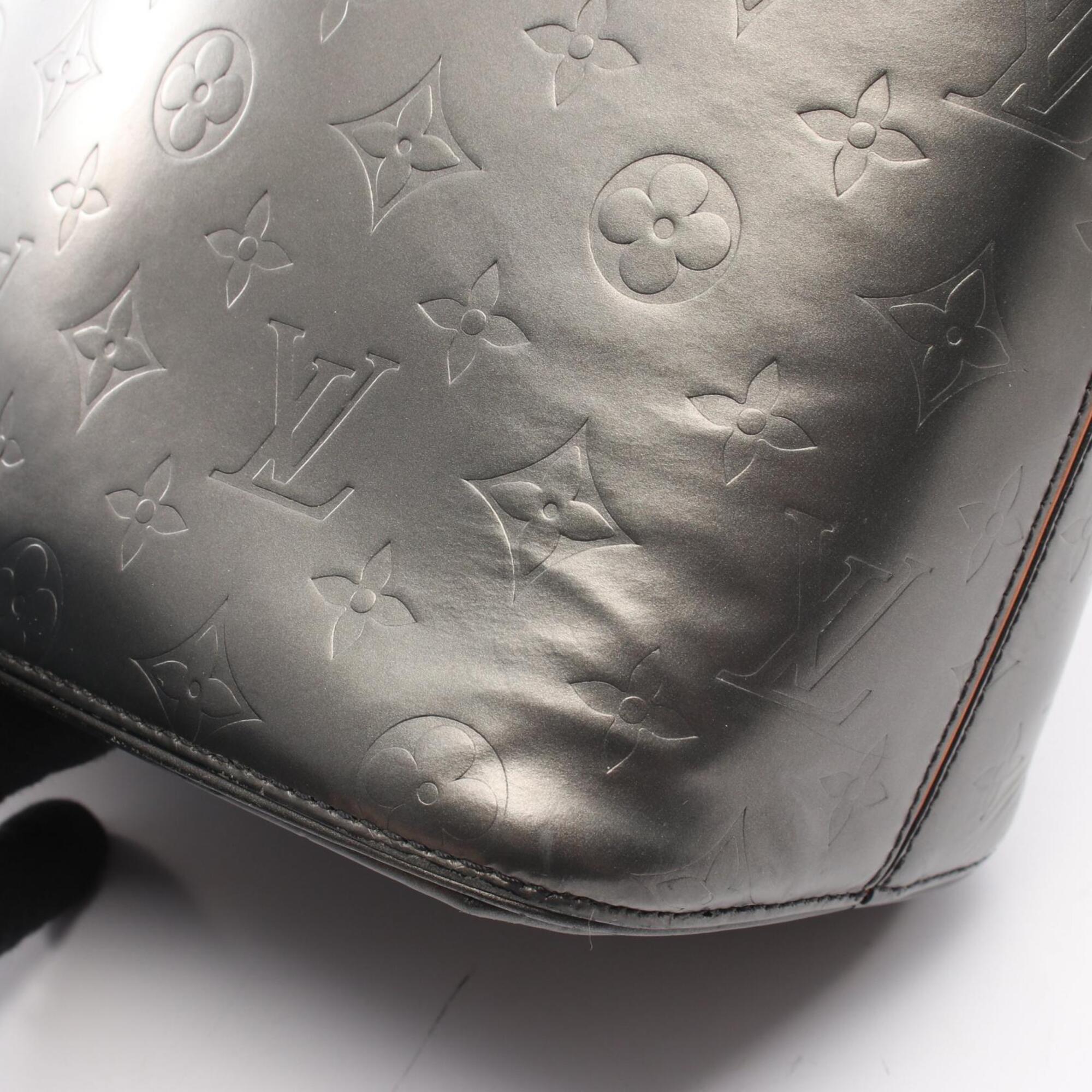 Louis Vuitton Black Noir Monogram Mat Handbag (Pre-Owned)