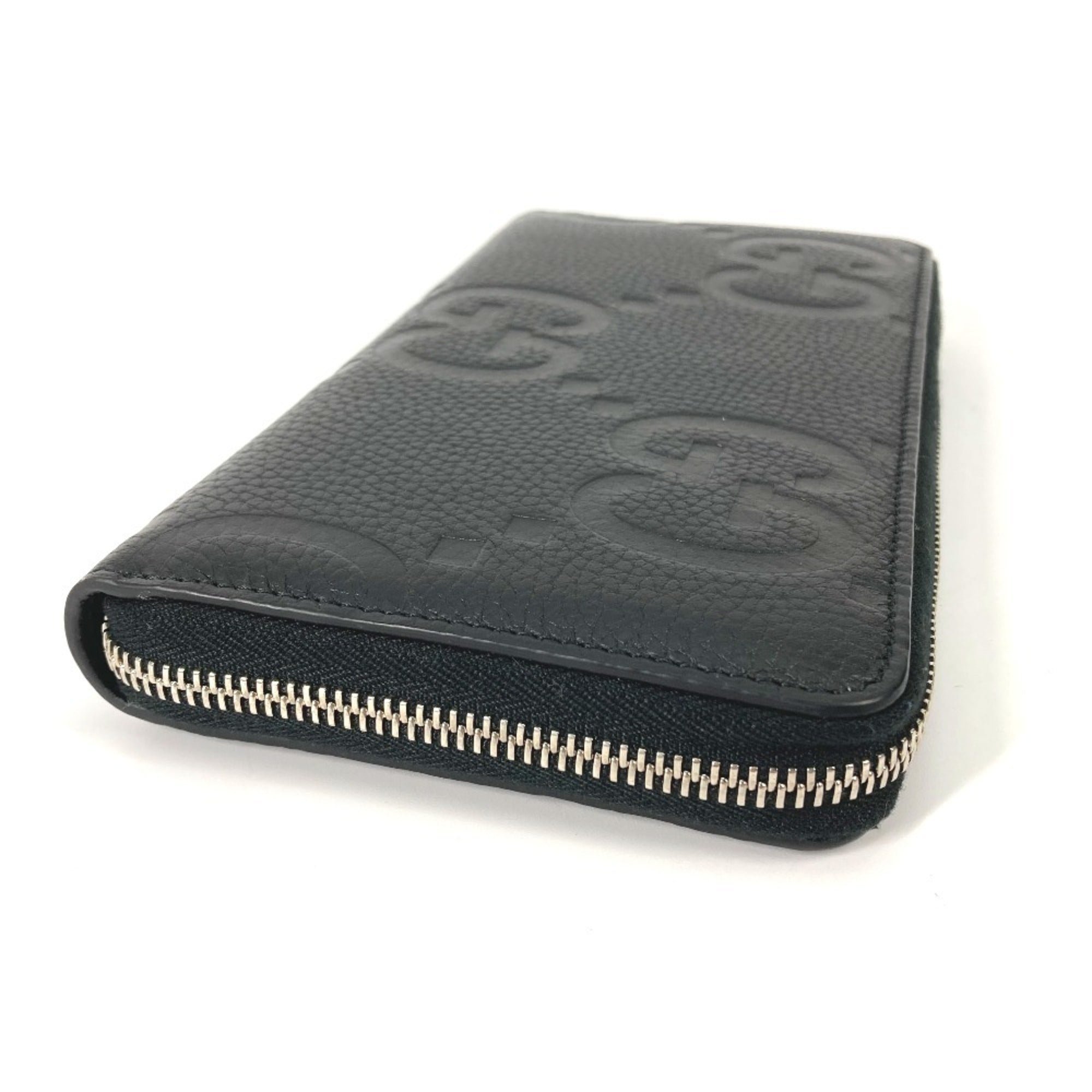 Gucci Black Leather Long Wallet (Bi-Fold) (Pre-Owned)