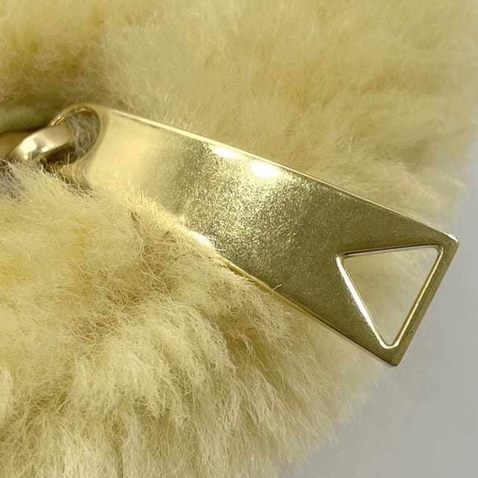 Bottega Veneta Beige Yellow Fur Handbag (Pre-Owned)