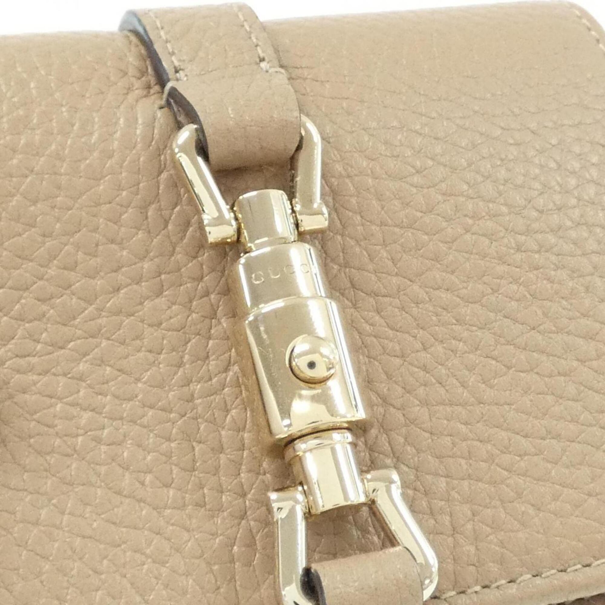 Gucci Beige Leather Wallet (Bi-Fold) (Pre-Owned)