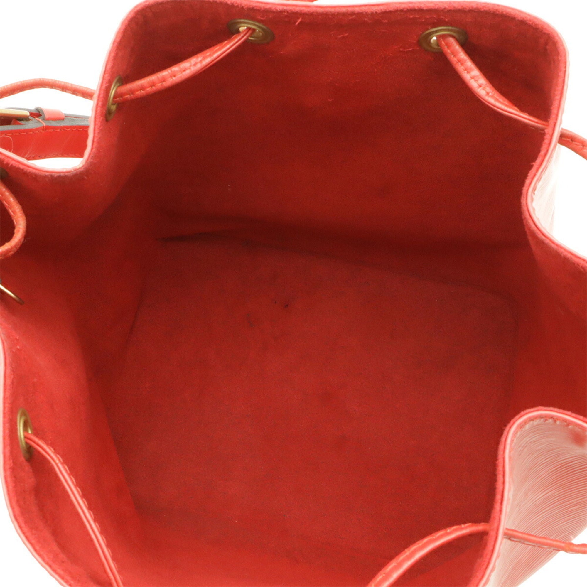 Louis Vuitton Castilian Red Red Color Epi Leather Shoulder Bag (Pre-Owned)