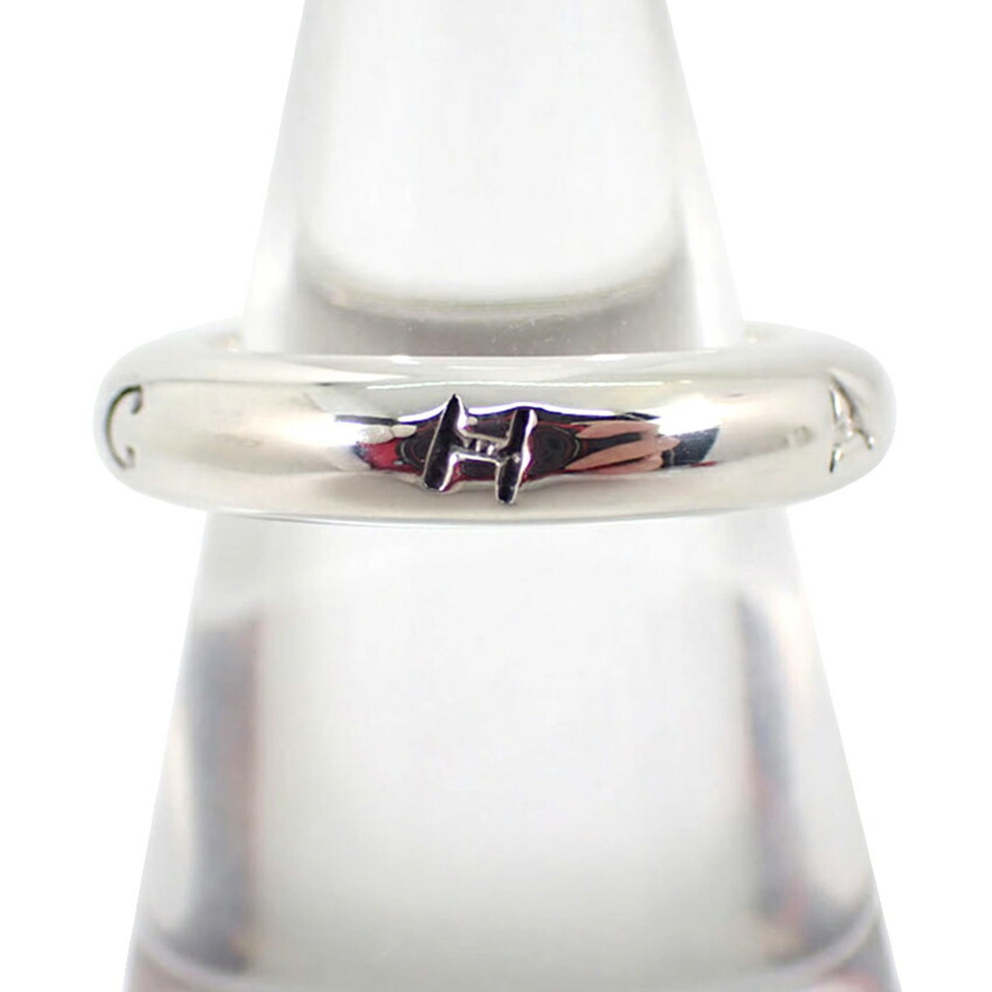 Chanel Sterling Silver 925 Band Ring (Pre-Owned)