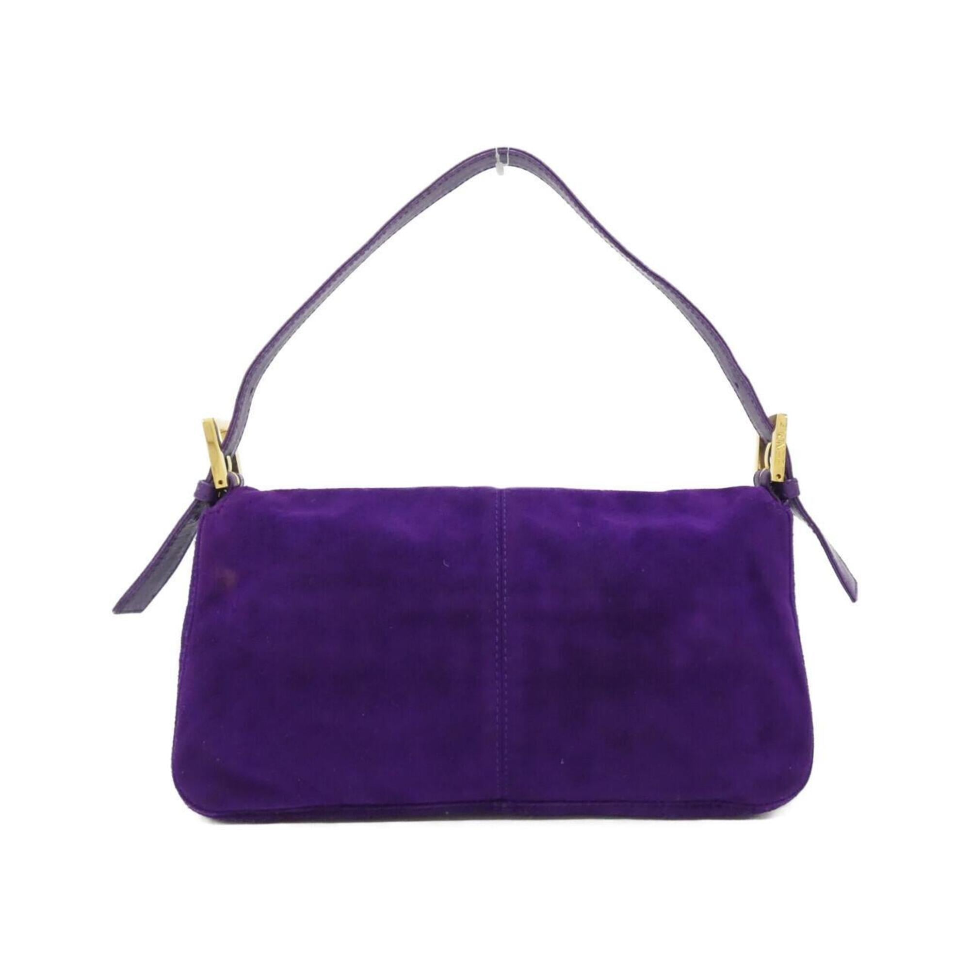 Fendi Purple Suede Handbag (Pre-Owned)