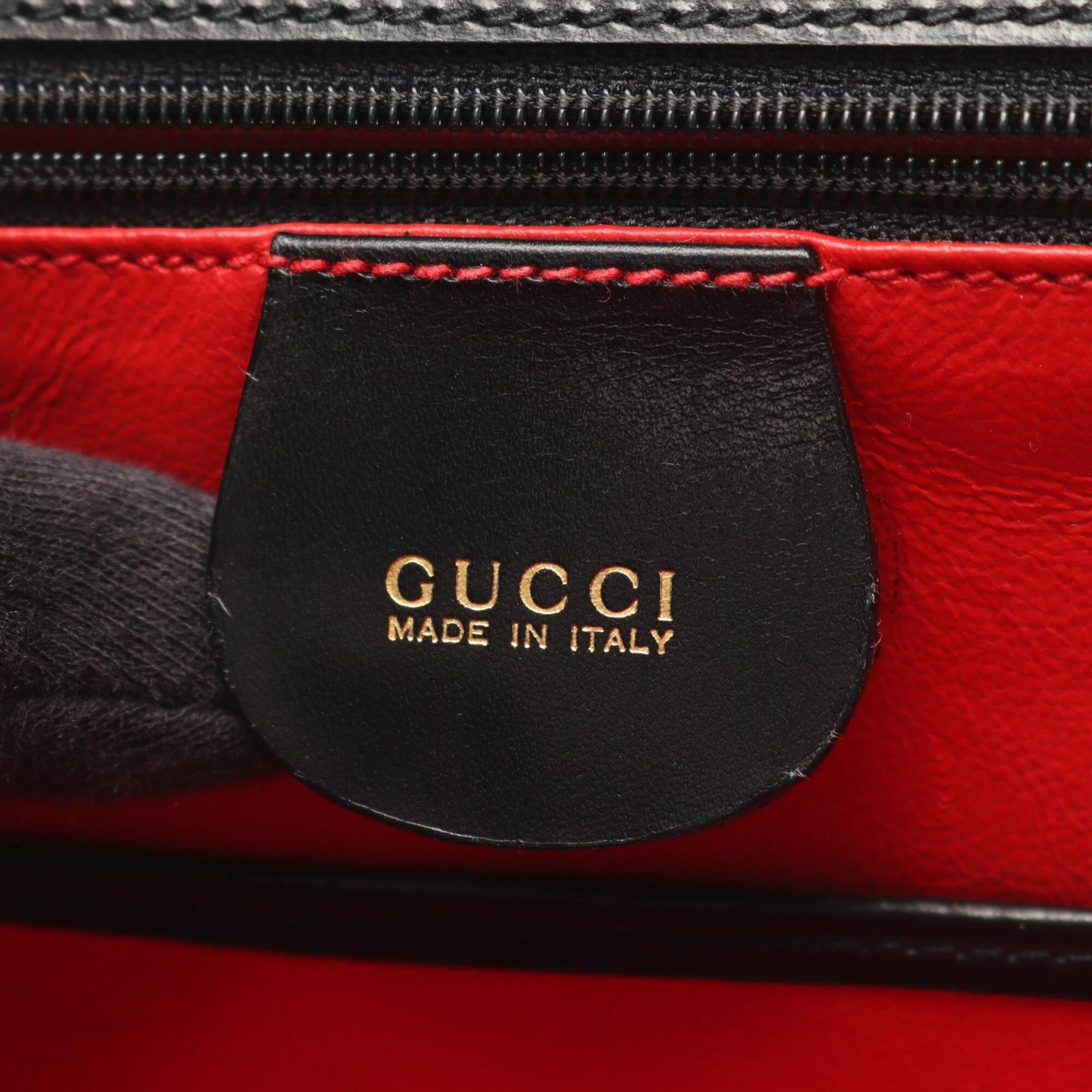 Gucci Black Leather Handbag (Pre-Owned)
