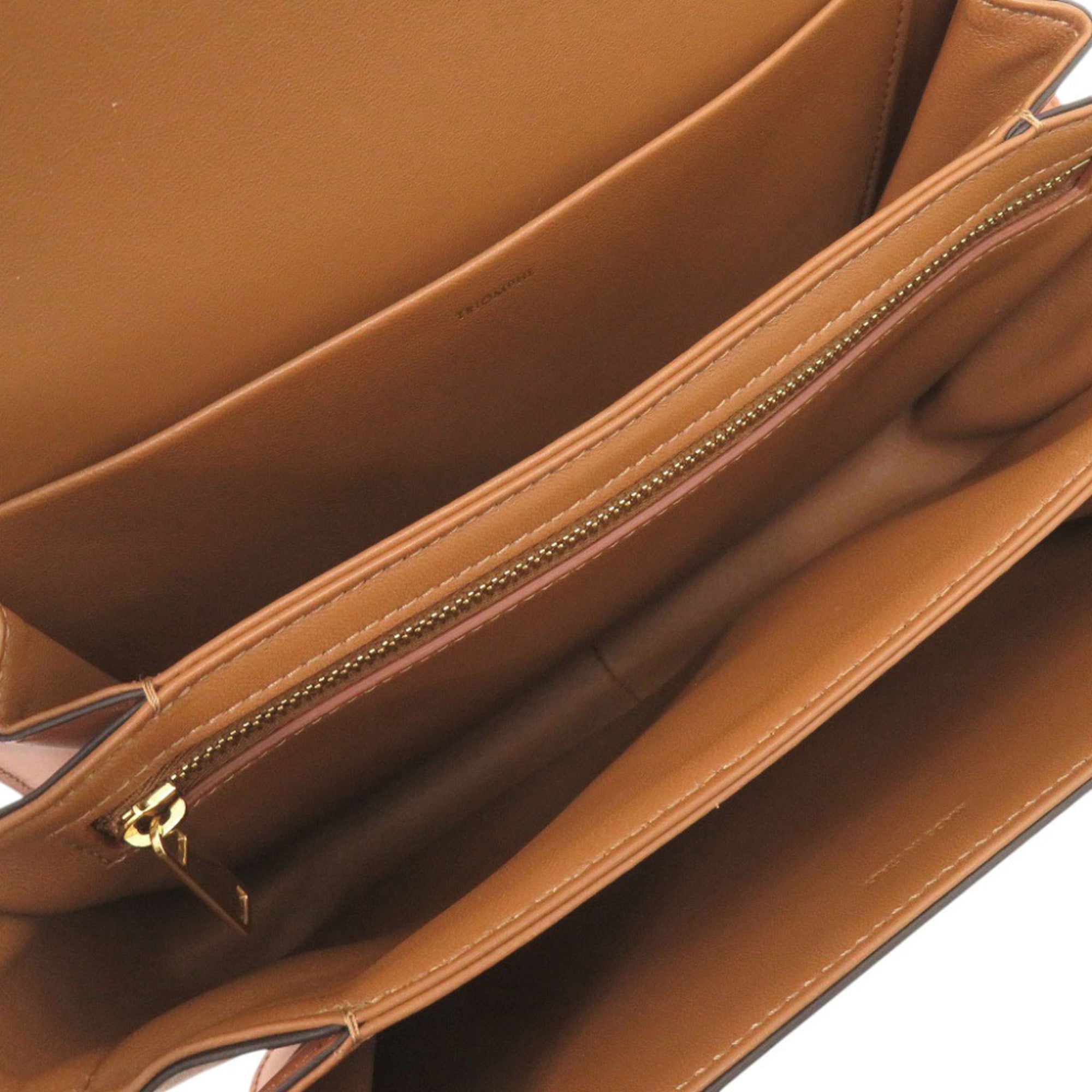 Celine Brown Textile Leather Shoulder Bag (Pre-Owned)