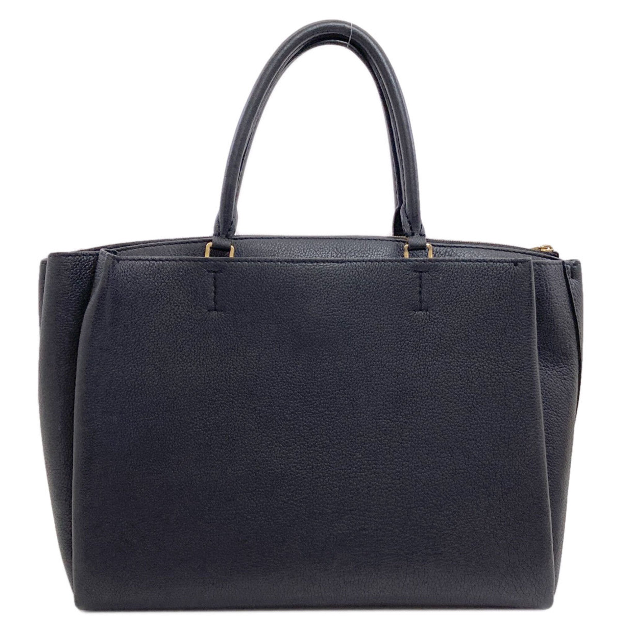 Louis Vuitton Black Leather Handbag (Pre-Owned)