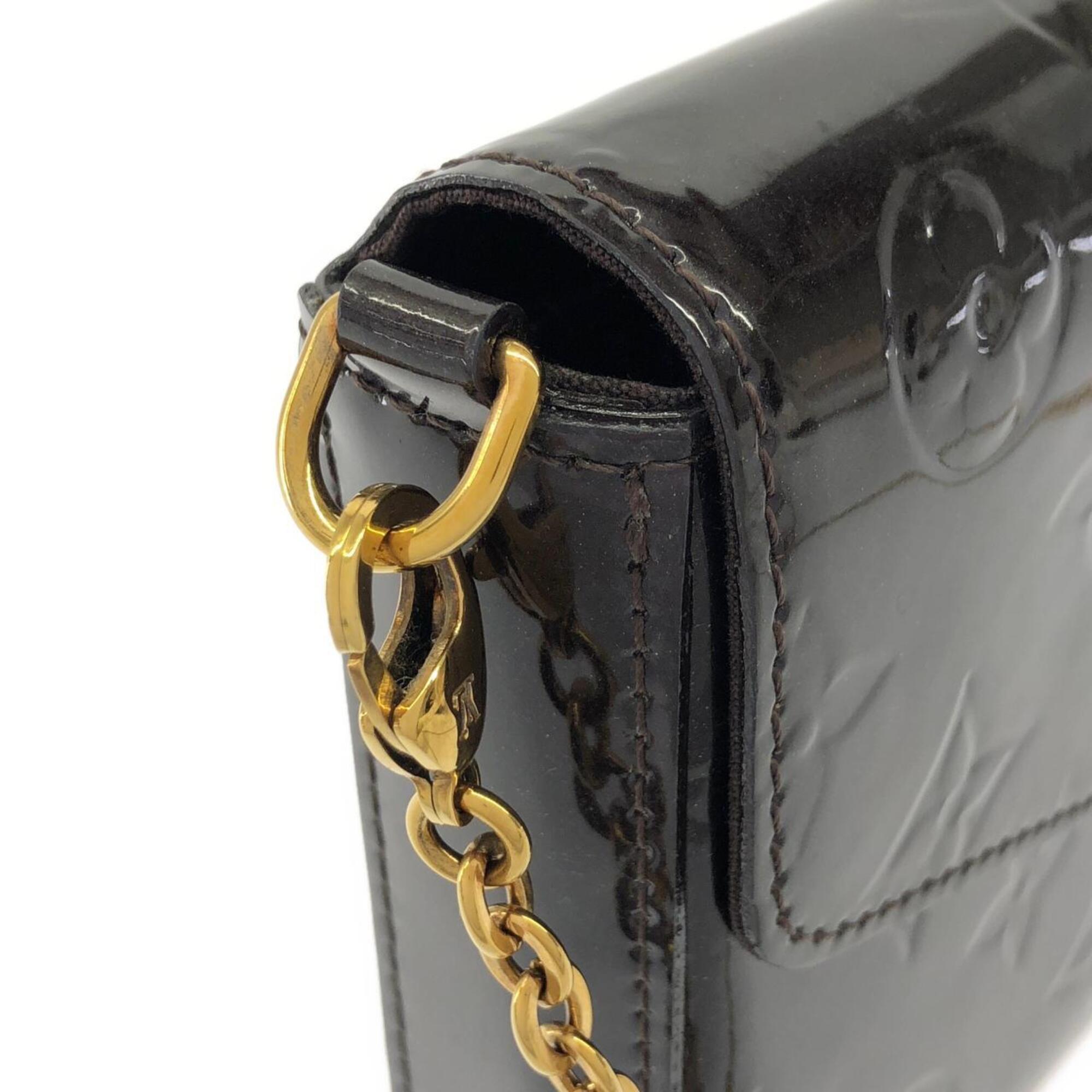 Louis Vuitton Amarante Leather Pochette Shoulder Bag (Pre-Owned)