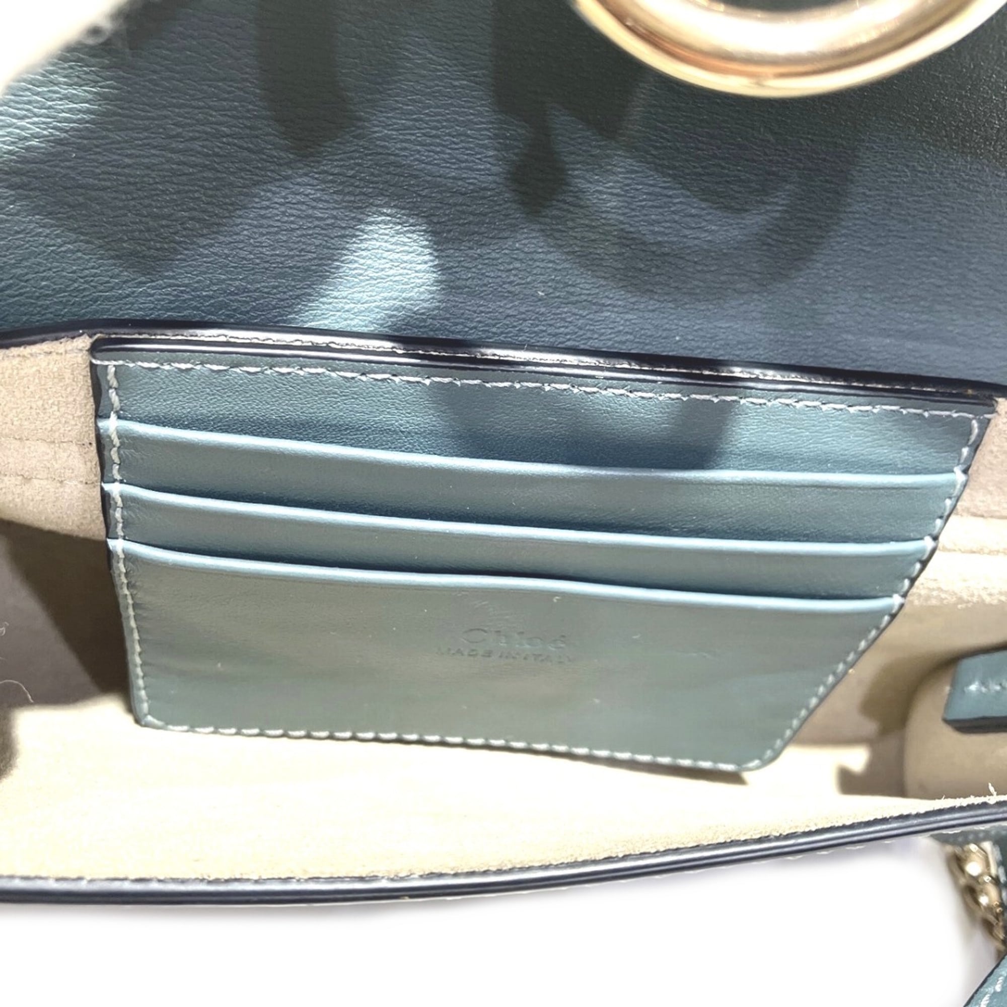 Chloé Blue Suede Leather Crossbody Bag Shoulder Bag (Pre-Owned)