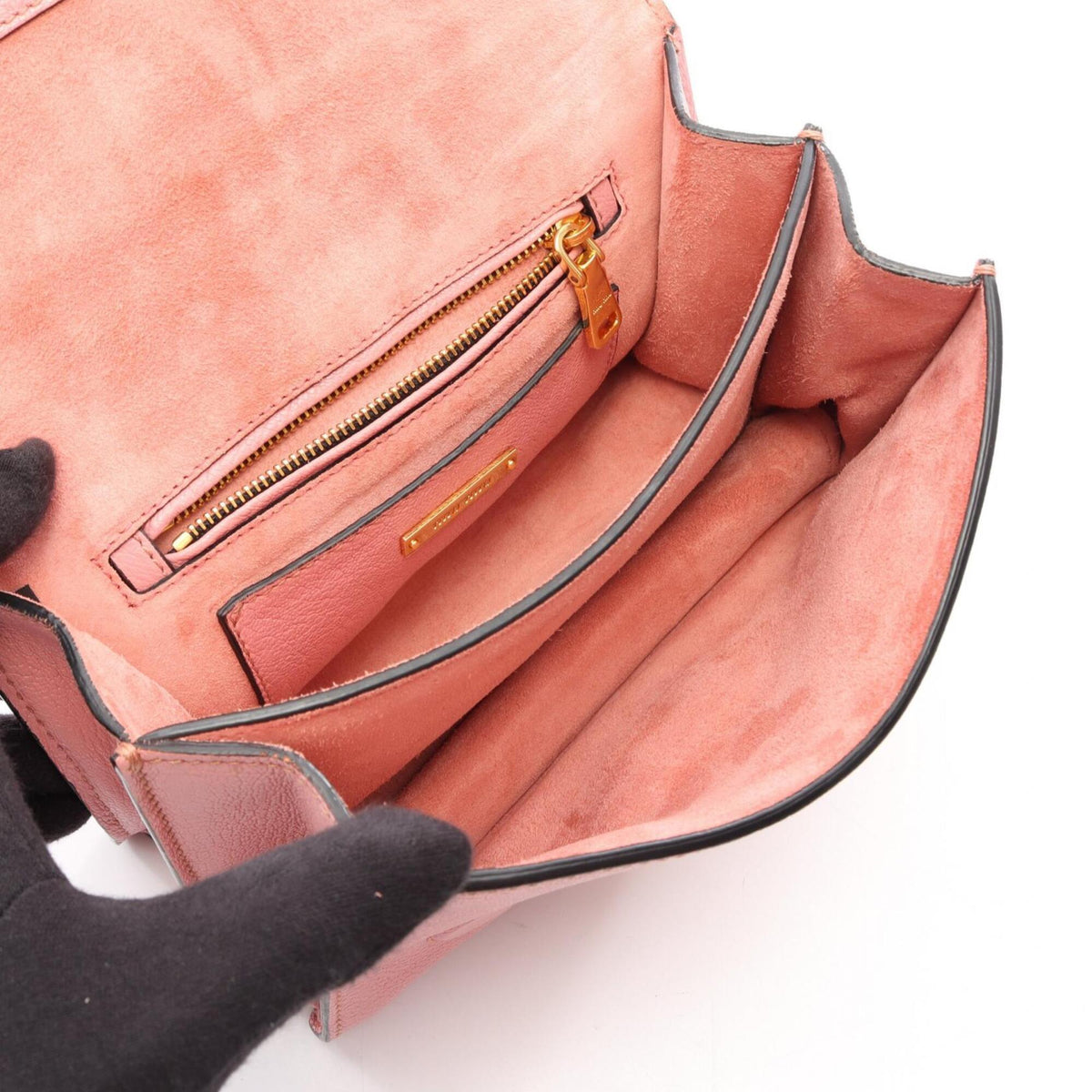 Miu Miu Pink Leather Handbag Shoulder Bag (Pre-Owned)