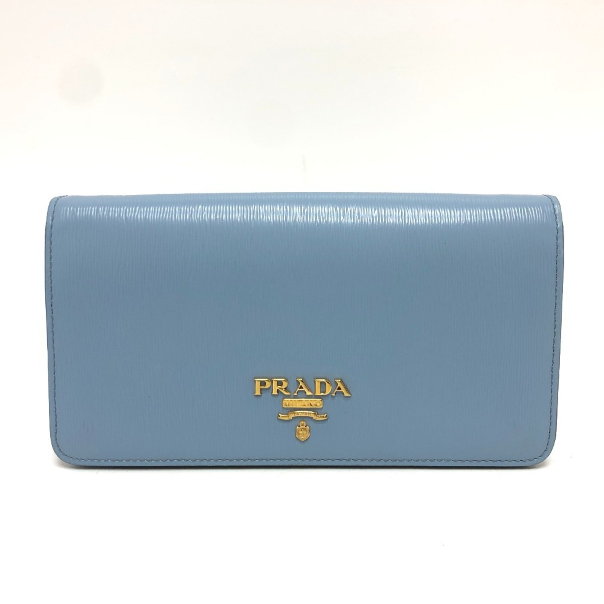 Prada Blue Leather Shoulder Bag (Pre-Owned)