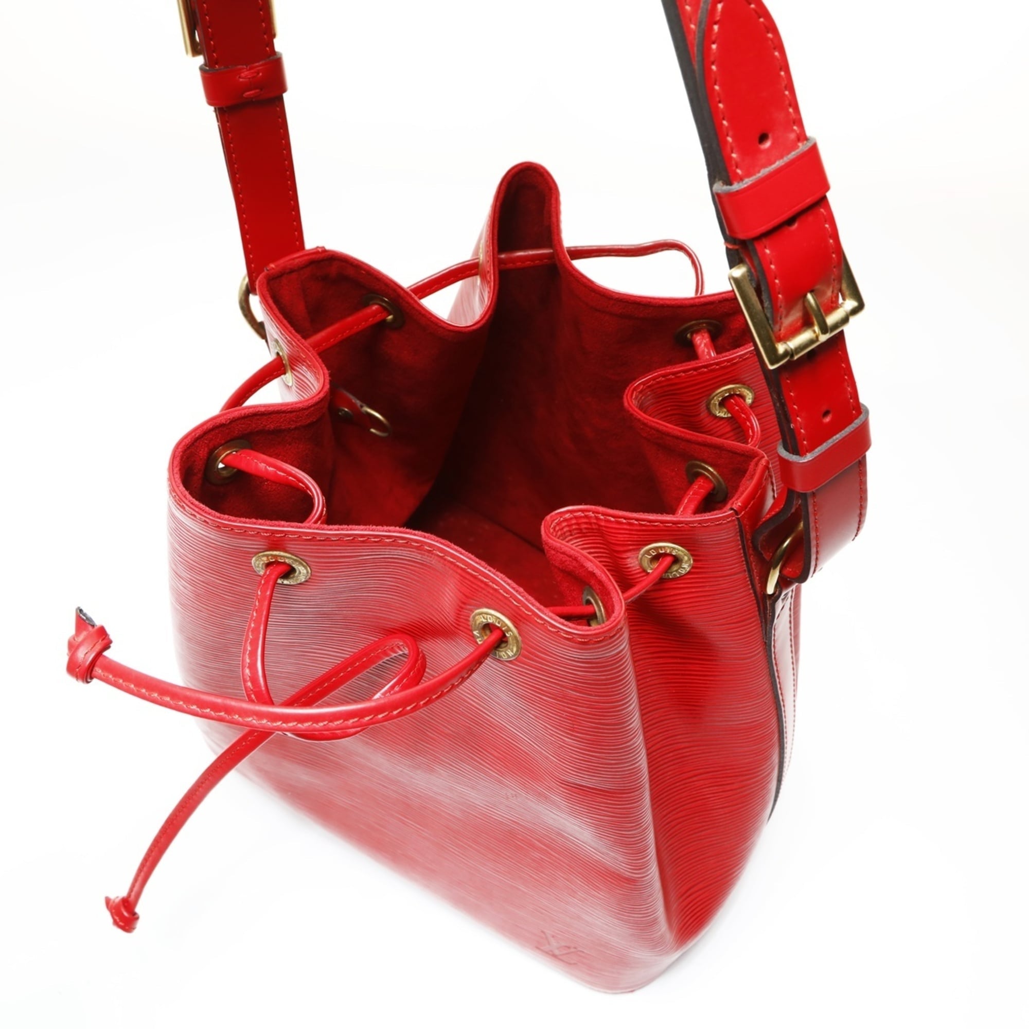 Louis Vuitton Red Color Epi Leather Shoulder Bag (Pre-Owned)