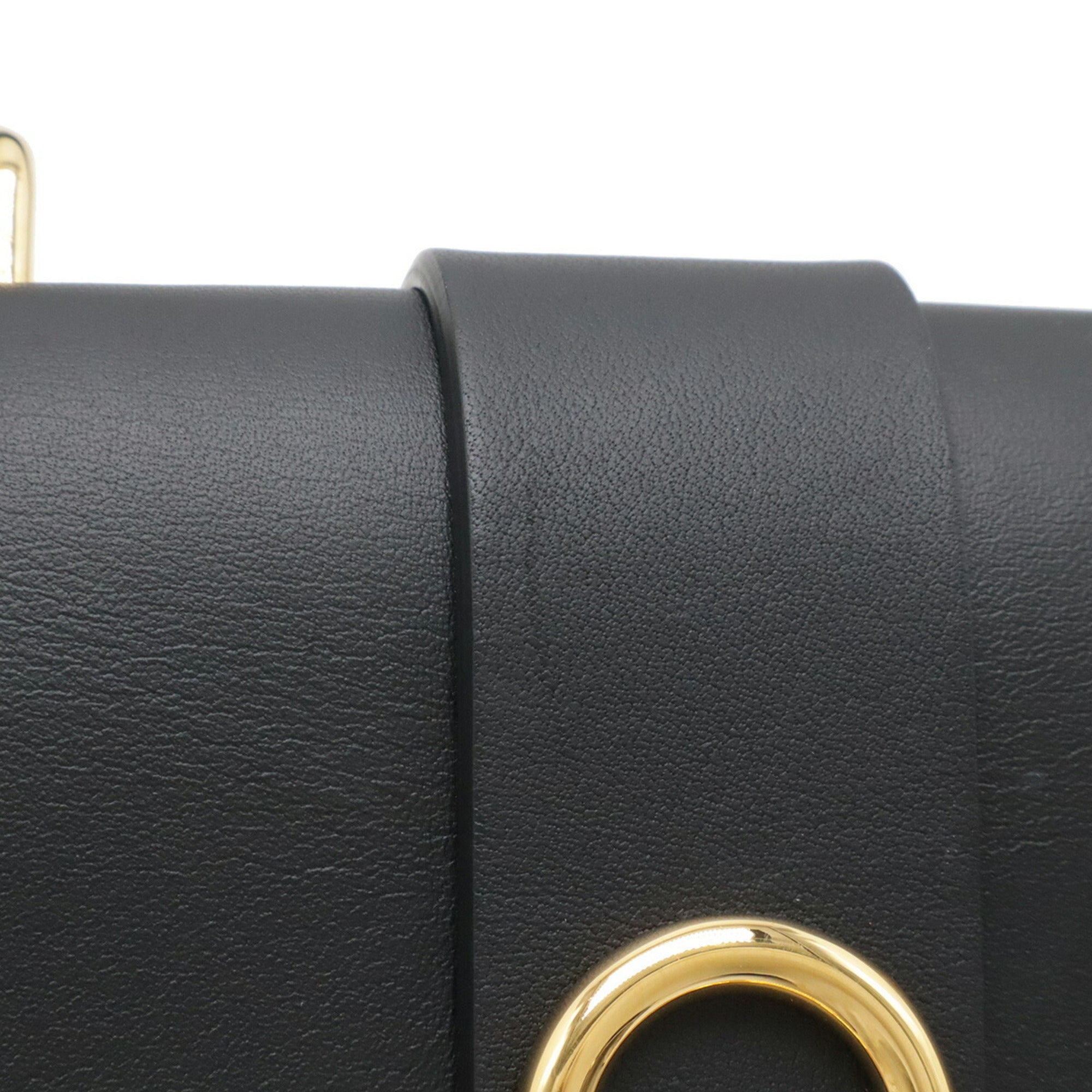 Louis Vuitton Noir Monogram Canvas Leather Handbag Shoulder Bag (Pre-Owned)