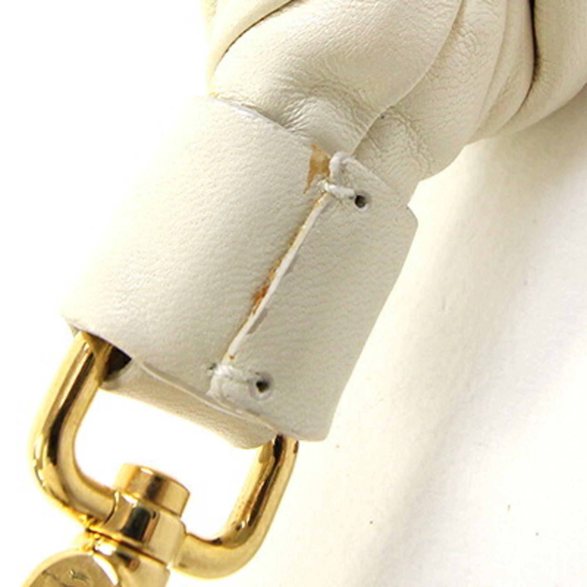 Miu Miu Matelasse Ivory Leather Handbag Shoulder Bag (Pre-Owned)