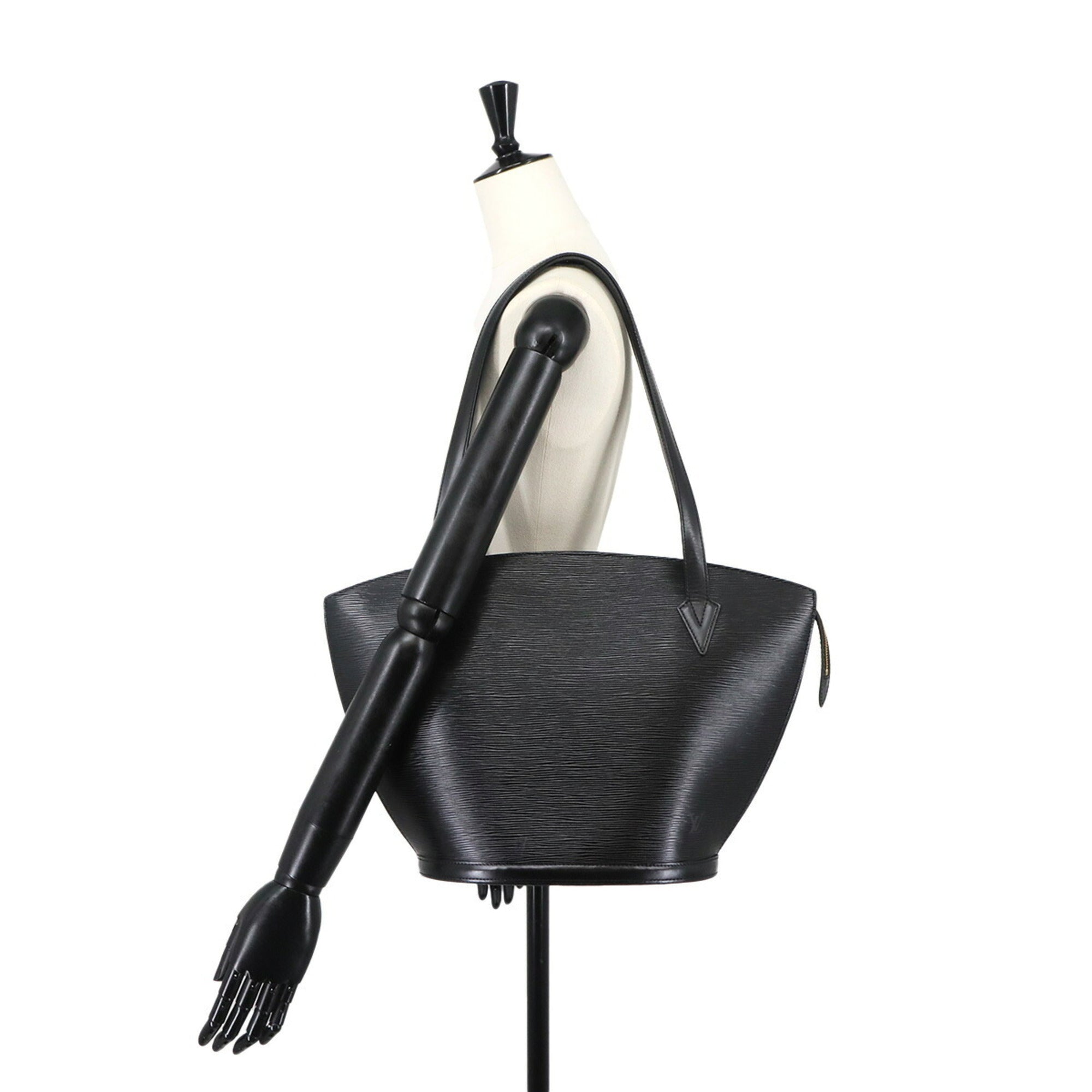 Louis Vuitton Epi Black Noir Epi Leather Handbag Tote Bag (Pre-Owned)
