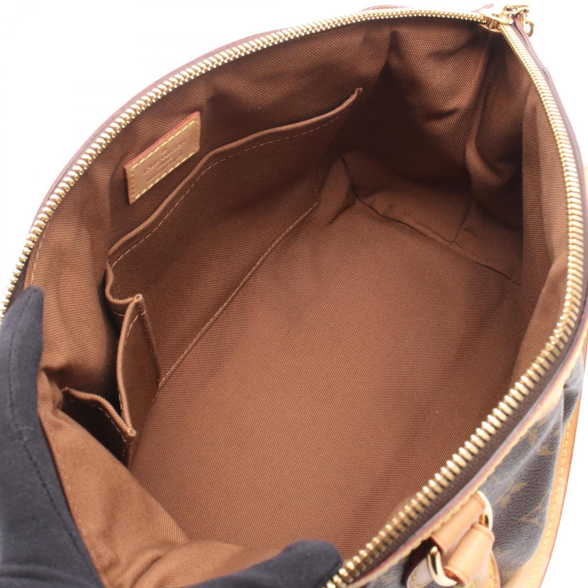 Louis Vuitton Brown Coated Canvas Pvc Monogram Leather Handbag (Pre-Owned)