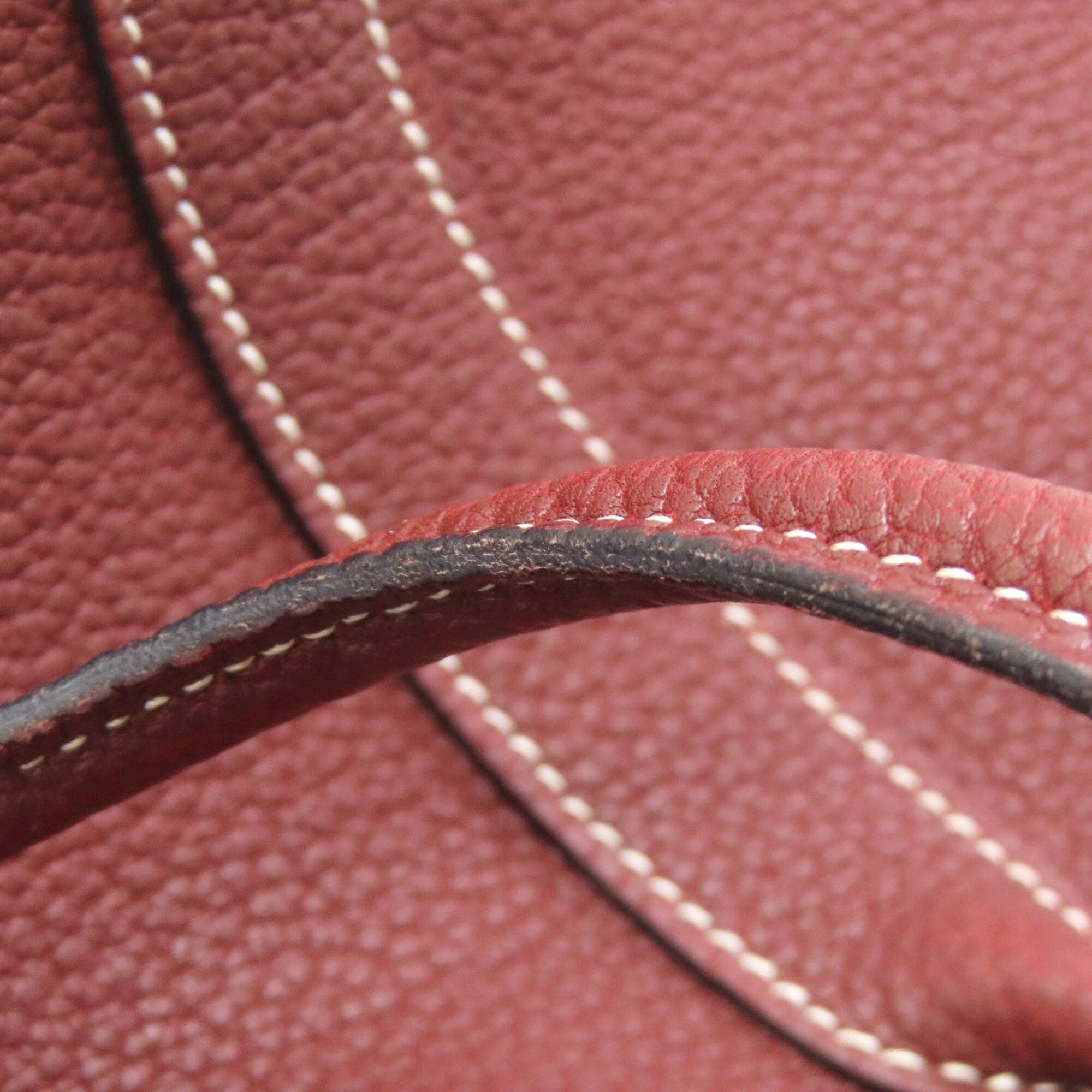 Hermes Red Color Negonda Leather Handbag (Pre-Owned)