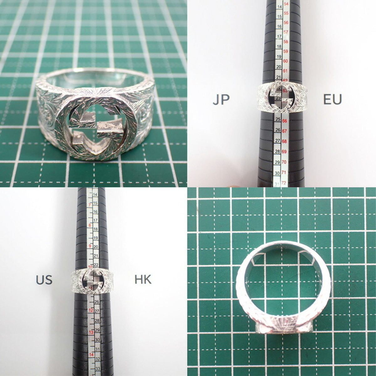 Gucci Sterling Silver 925 Band Ring (Pre-Owned)