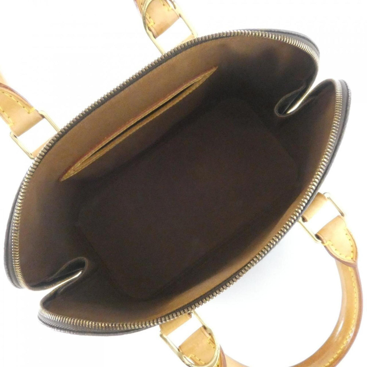 Louis Vuitton Marron Coated Canvas Handbag (Pre-Owned)