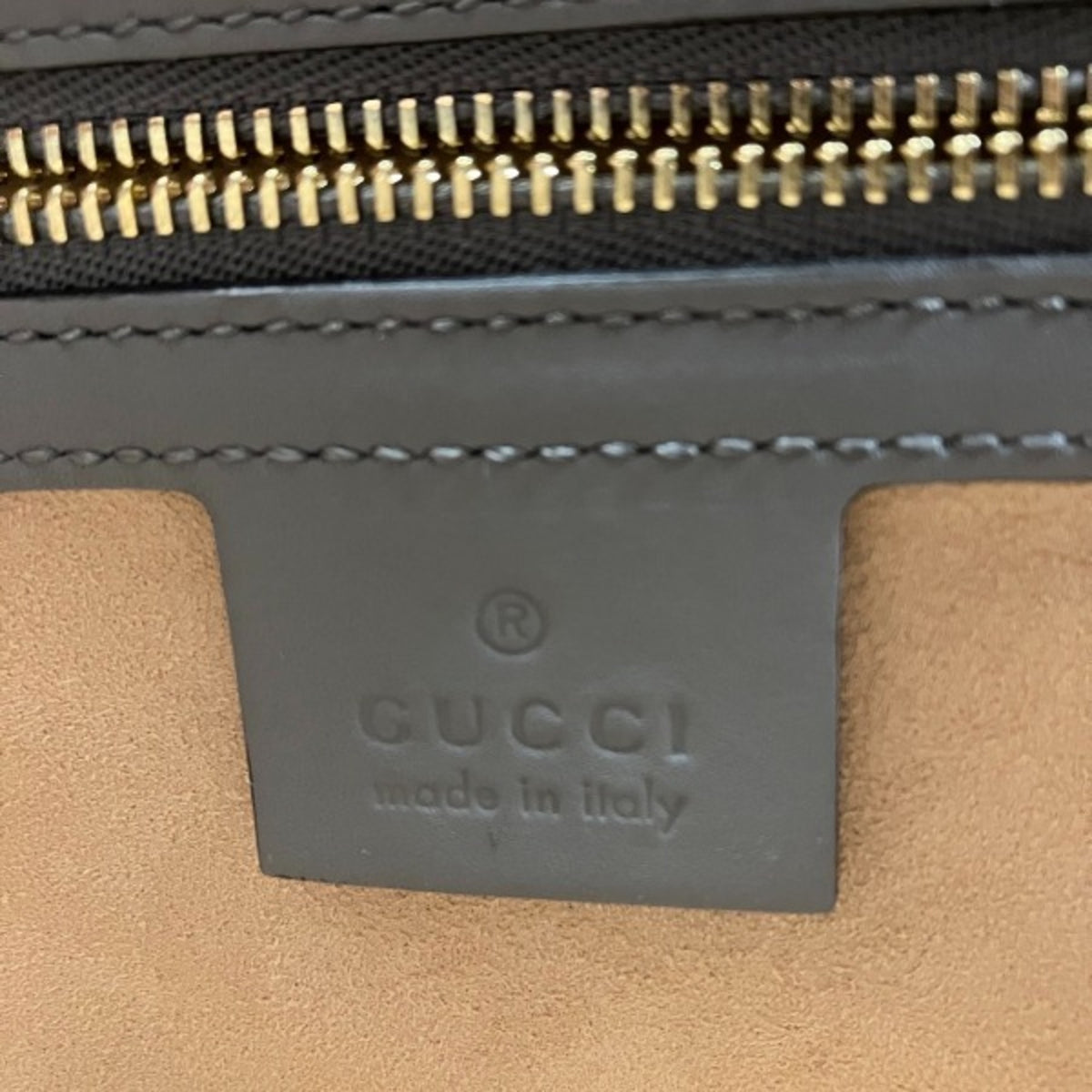 Gucci Gray Bamboo Handbag (Pre-Owned)