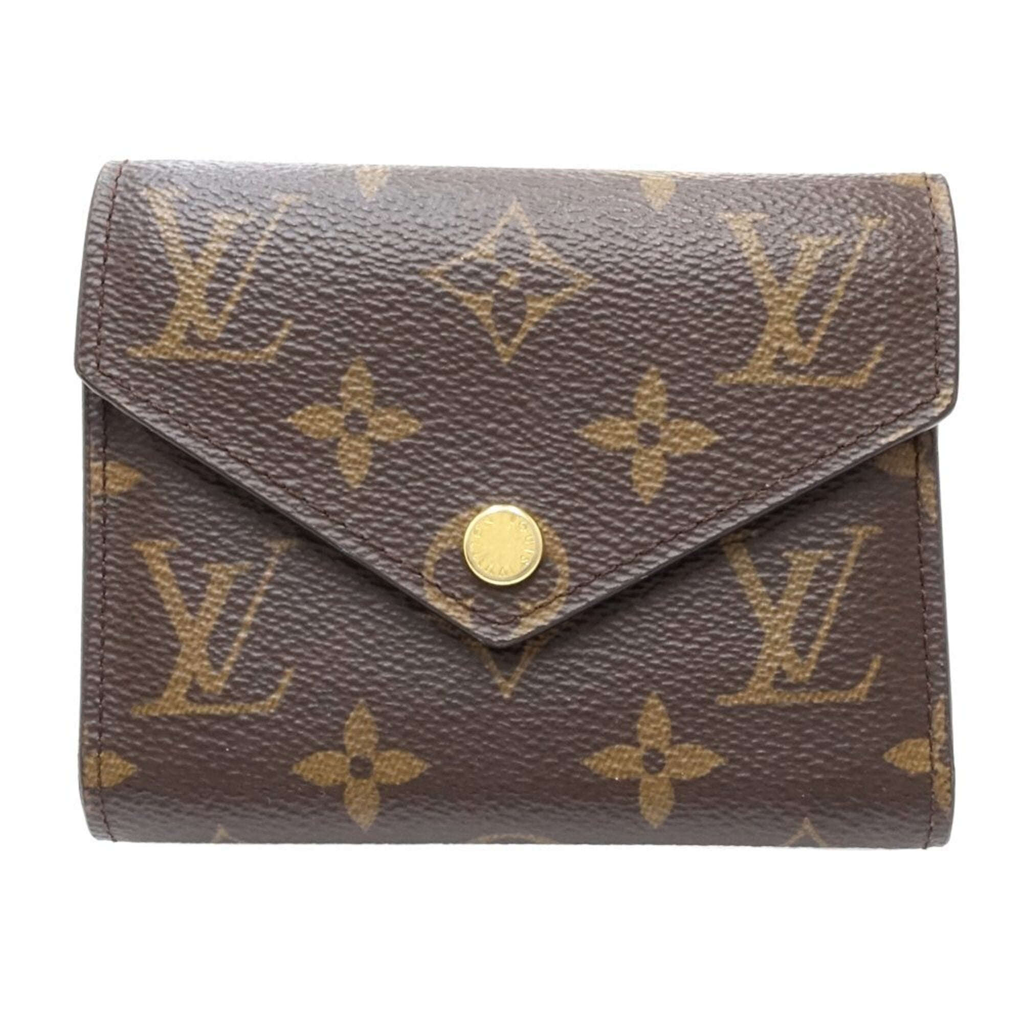 Louis Vuitton Monogram Brown Monogram Canvas Wallet (Tri-Fold) (Pre-Owned)