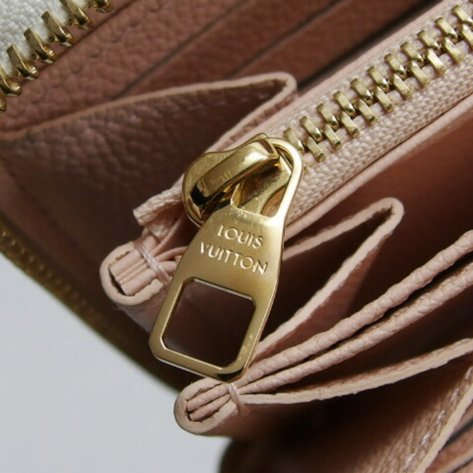 Louis Vuitton Monogram Empreinte Light Pink White Monogram Empreinte Long Wallet (Bi-Fold) (Pre-Owned)