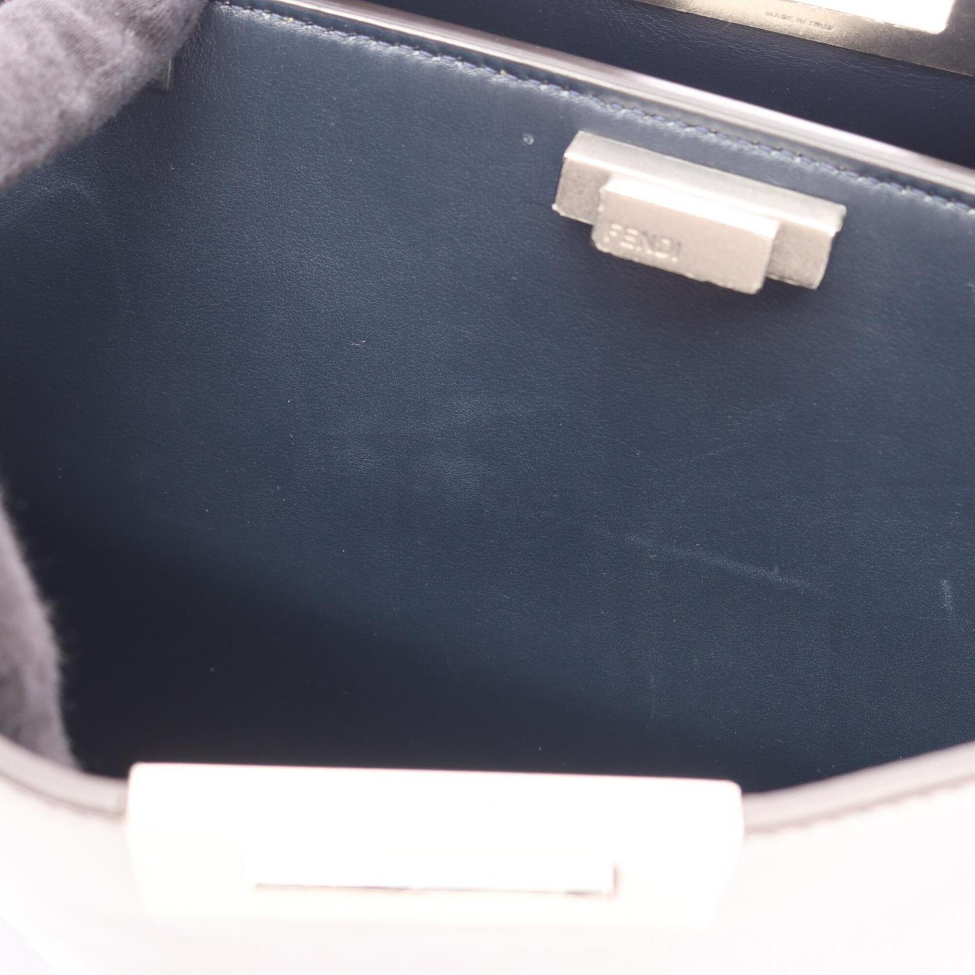 Fendi Blue Leather Handbag (Pre-Owned)