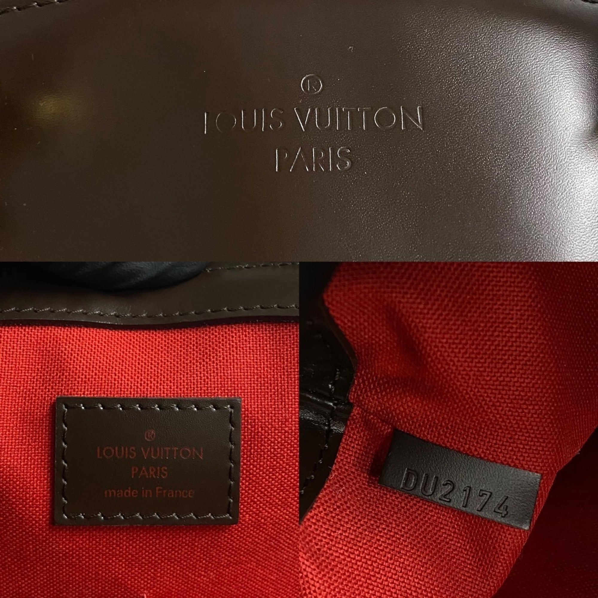 Louis Vuitton Brown Leather Pvc Handbag Tote Bag (Pre-Owned)