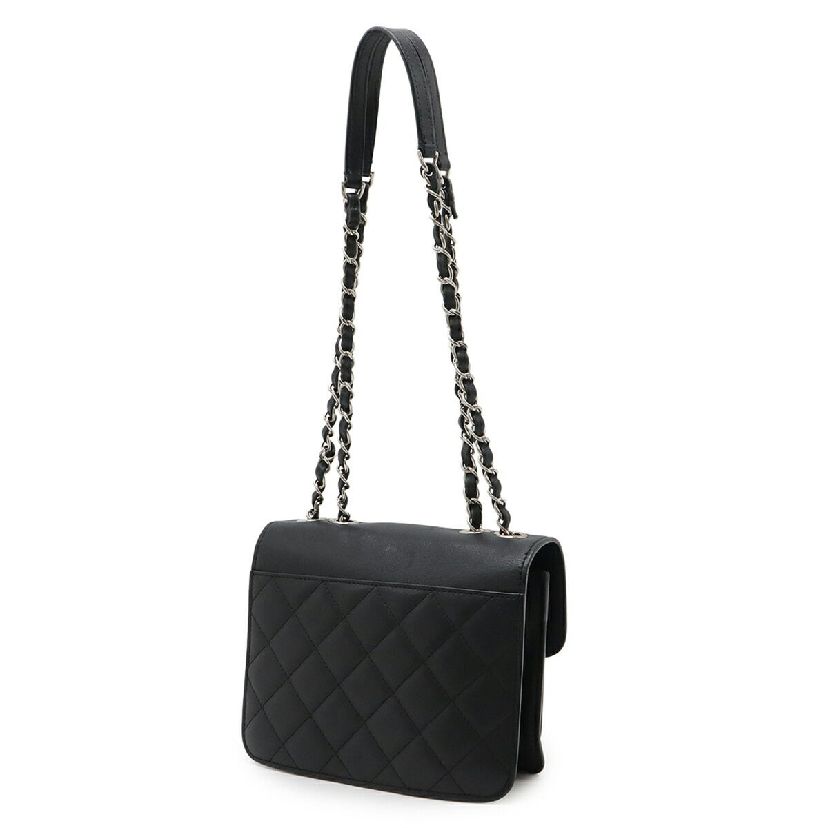 Chanel Black Leather Shoulder Bag (Pre-Owned)