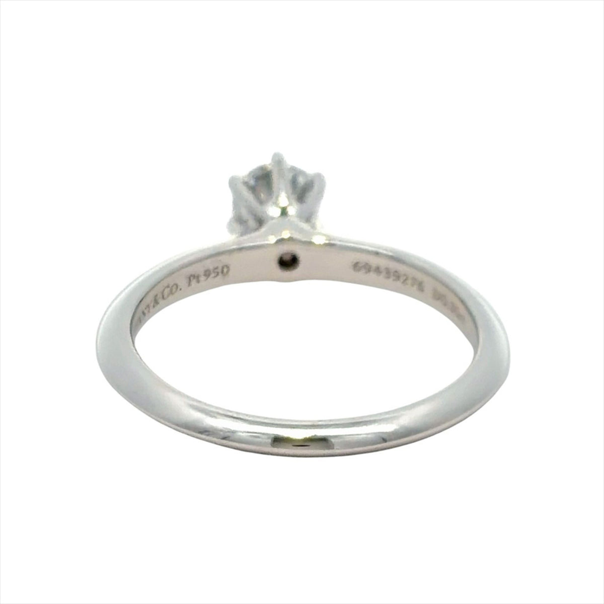 Tiffany Platinum Platinum 950 Band Ring (Pre-Owned)